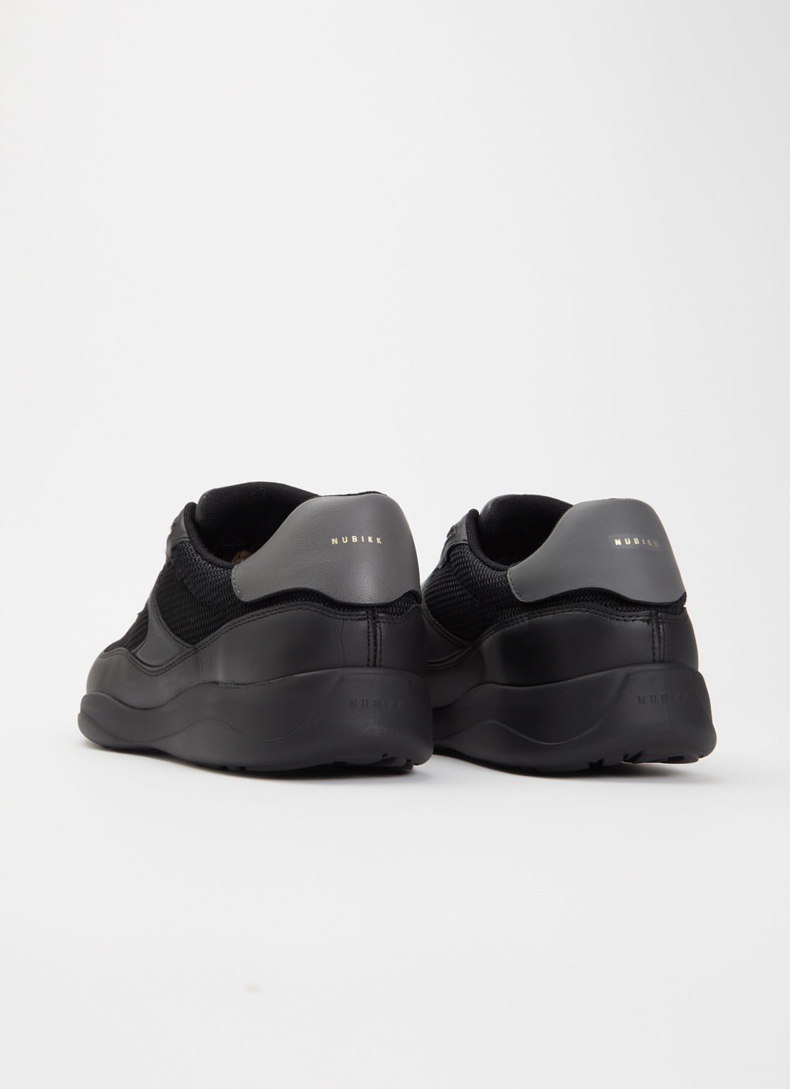 Nubikk Denzel Dane sneaker van mesh met details van leer - achterkant 5 zwart