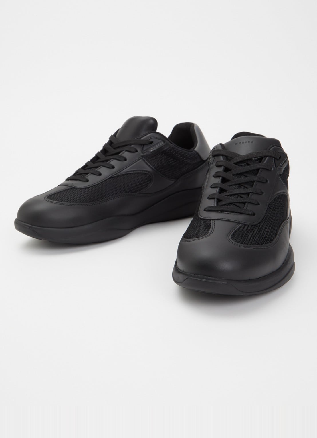 Nubikk Denzel Dane sneaker van mesh met details van leer - detail zwart