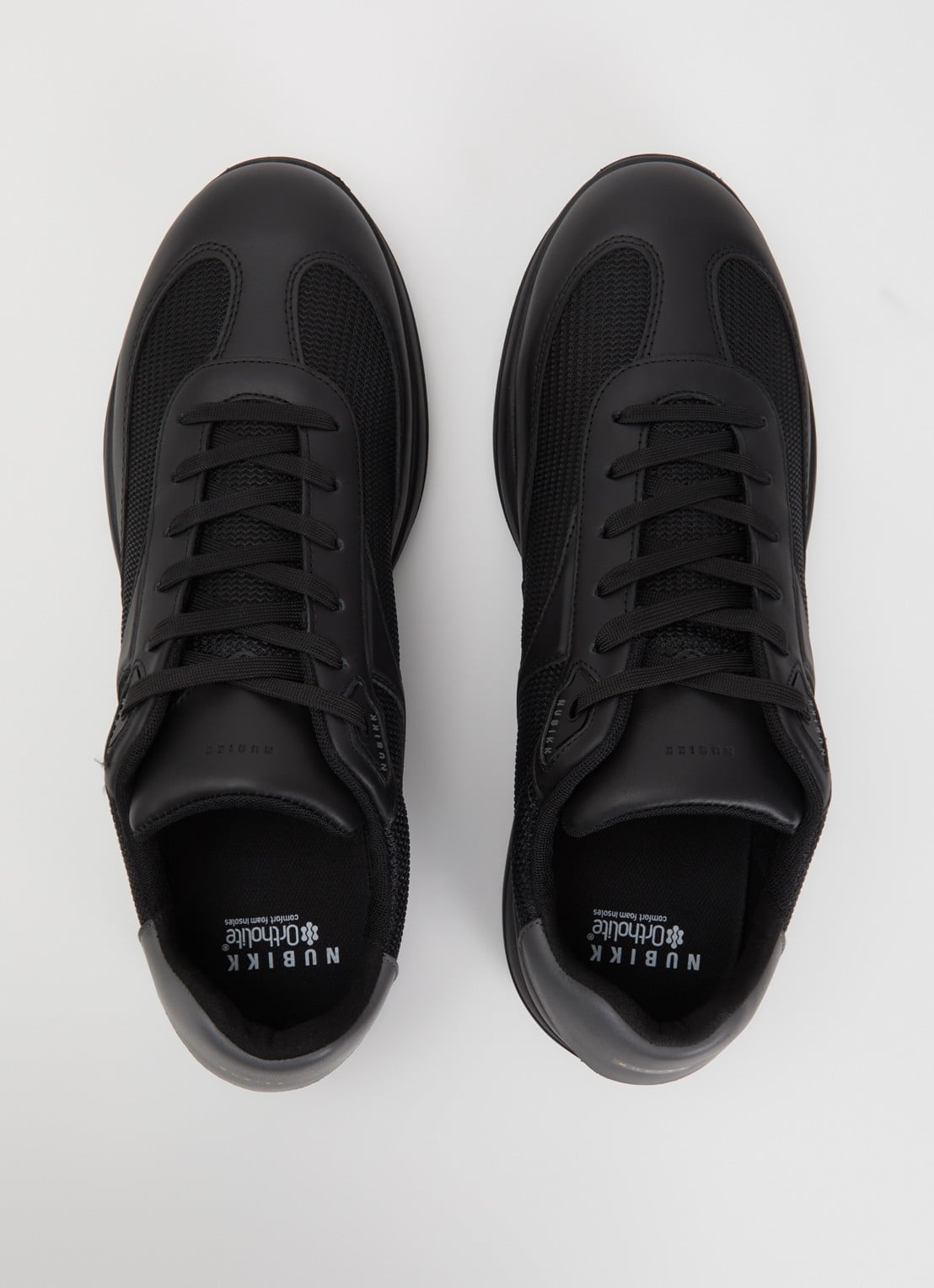 Nubikk Denzel Dane sneaker van mesh met details van leer - detail 2 zwart