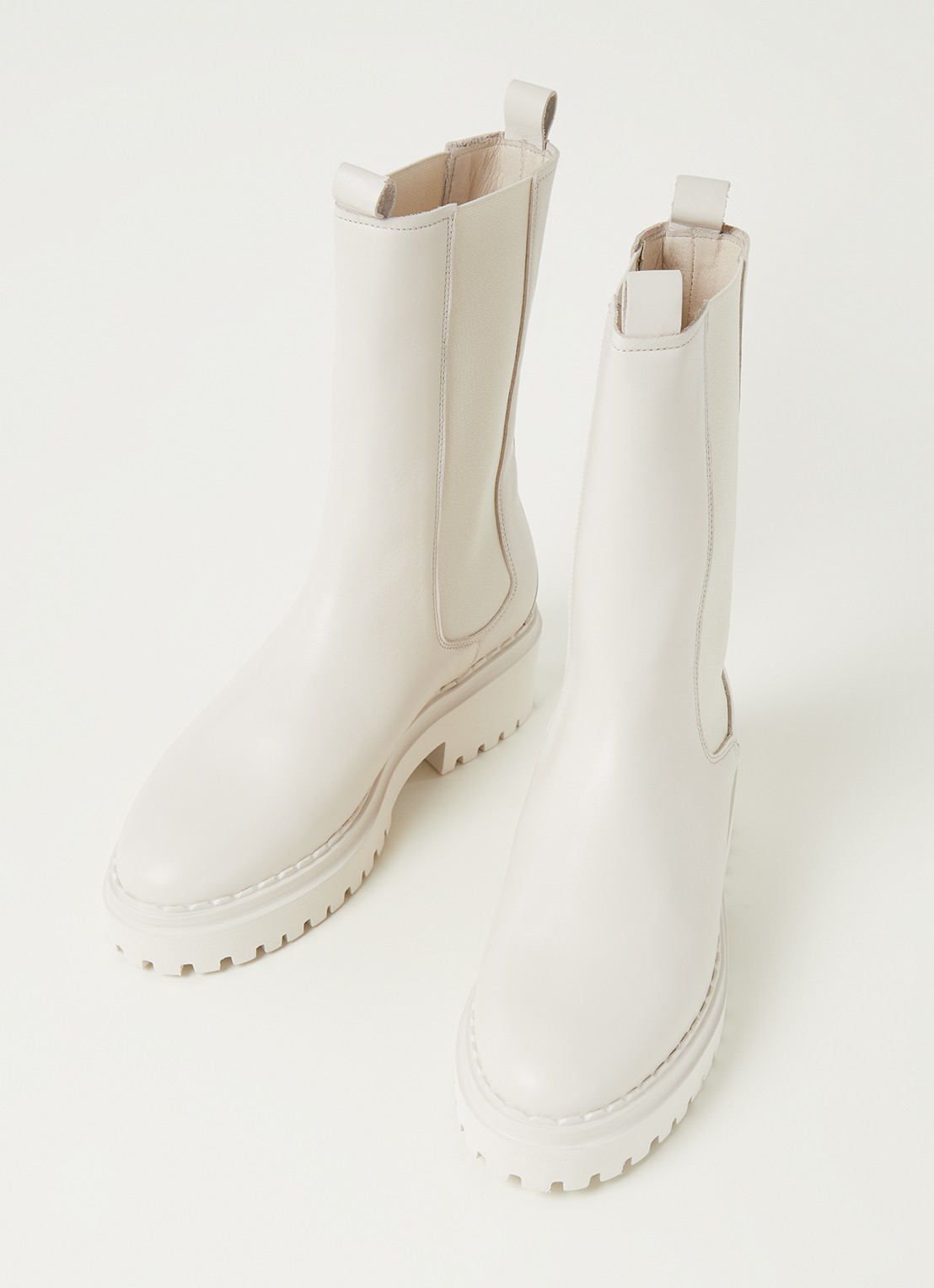 Nubikk Fae Adams chelsea boot van leer - detail 3 zand