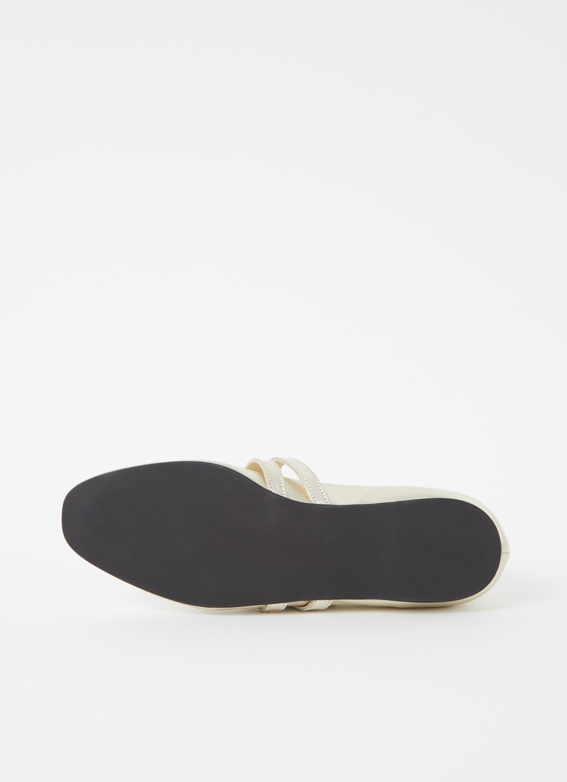 Nubikk Gisele Grace ballerina van leer met metallic finish - detail 4 goud