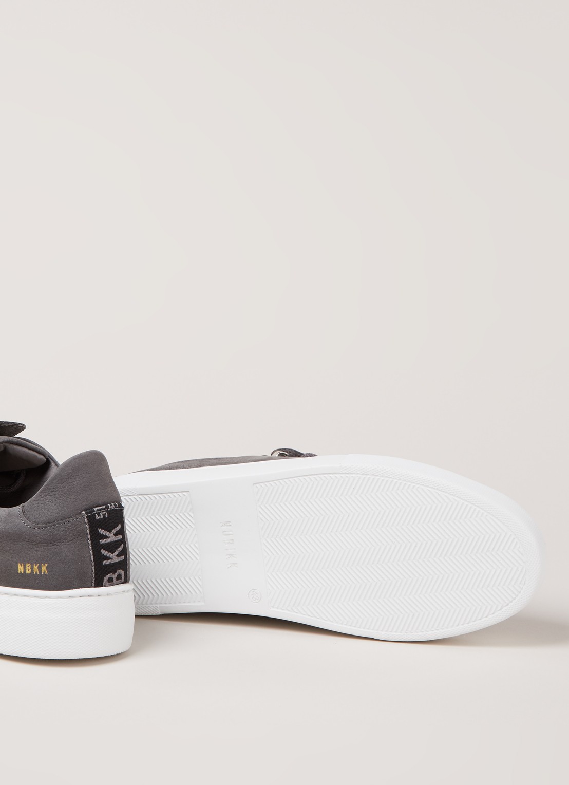 Nubikk Jagger Classic II sneaker van nubuck - detail 3 middengrijs