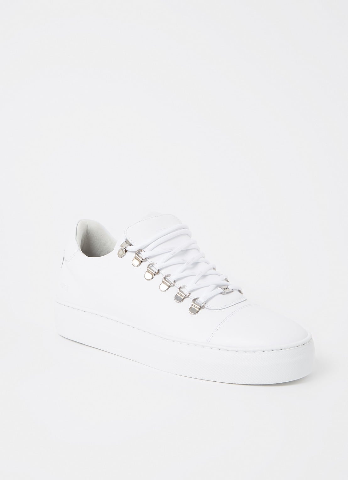 Nubikk Jagger Classic sneaker van kalfsleer - voorkant 7 wit