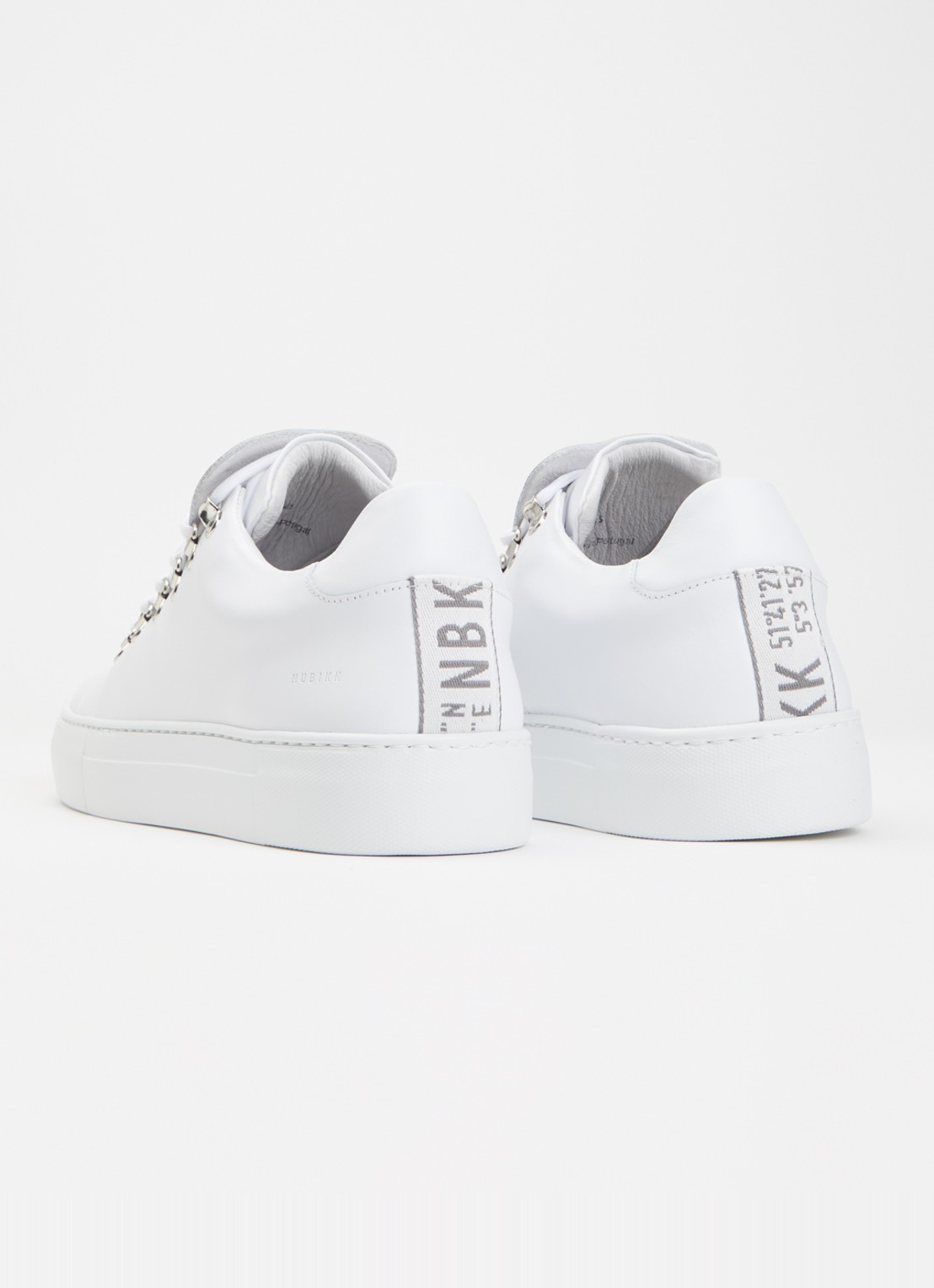 Nubikk Jagger Classic sneaker van kalfsleer - achterkant 6 wit