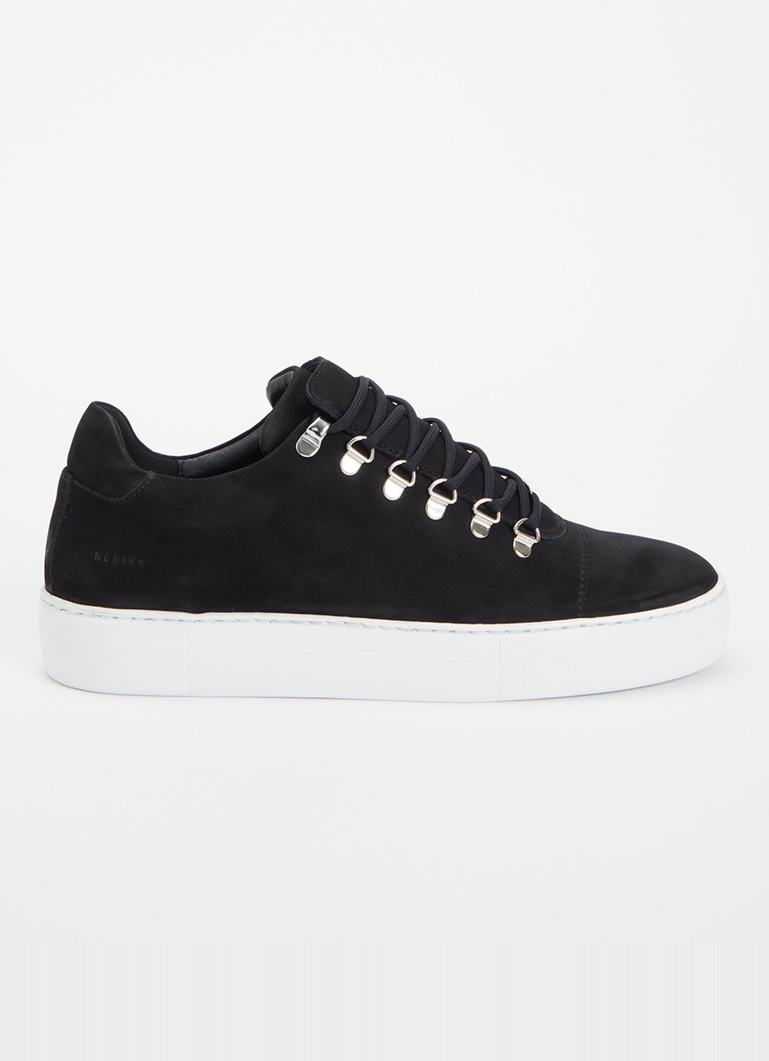 Nubikk Jagger Classic sneaker van nubuck  - voorkant zwart