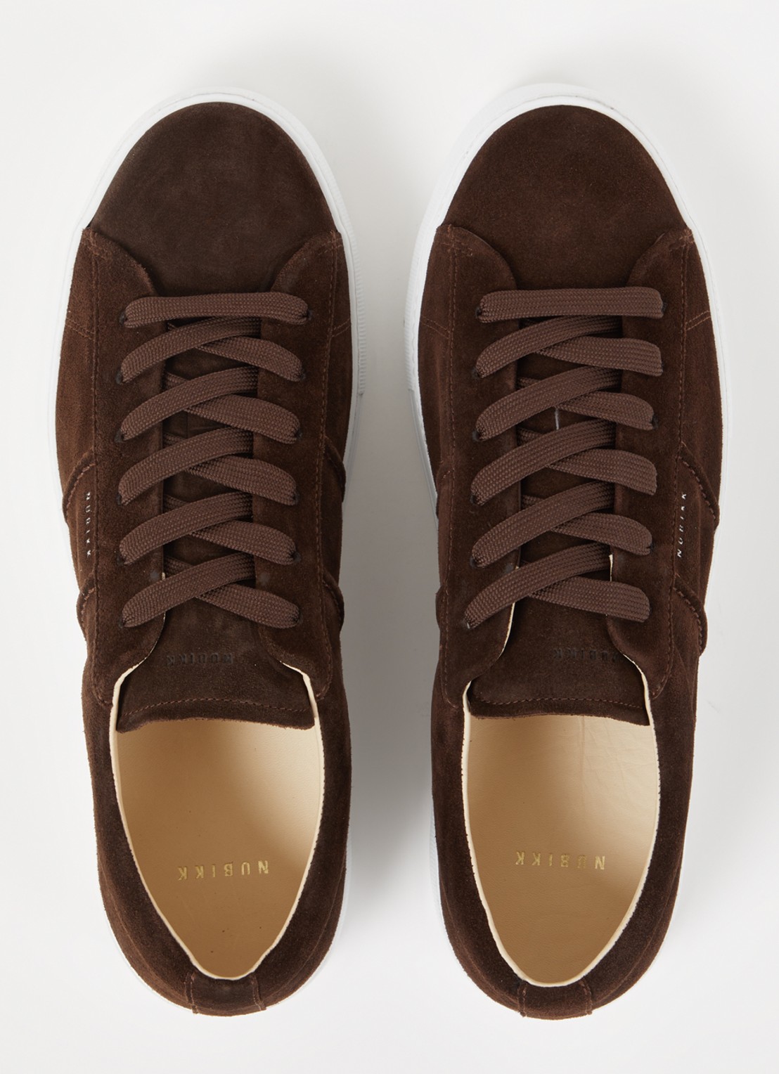 Nubikk Jagger Morris sneaker van suède - detail 2 donkerbruin