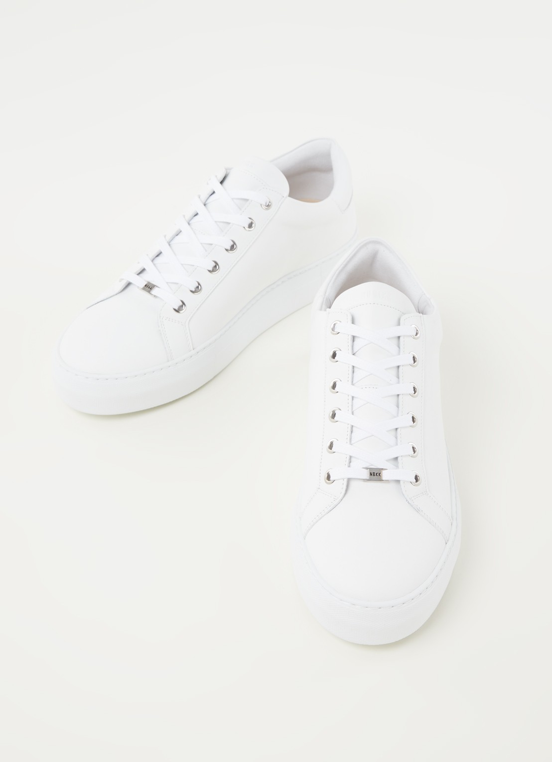 Nubikk Jagger Pure sneaker van leer - detail 2 wit