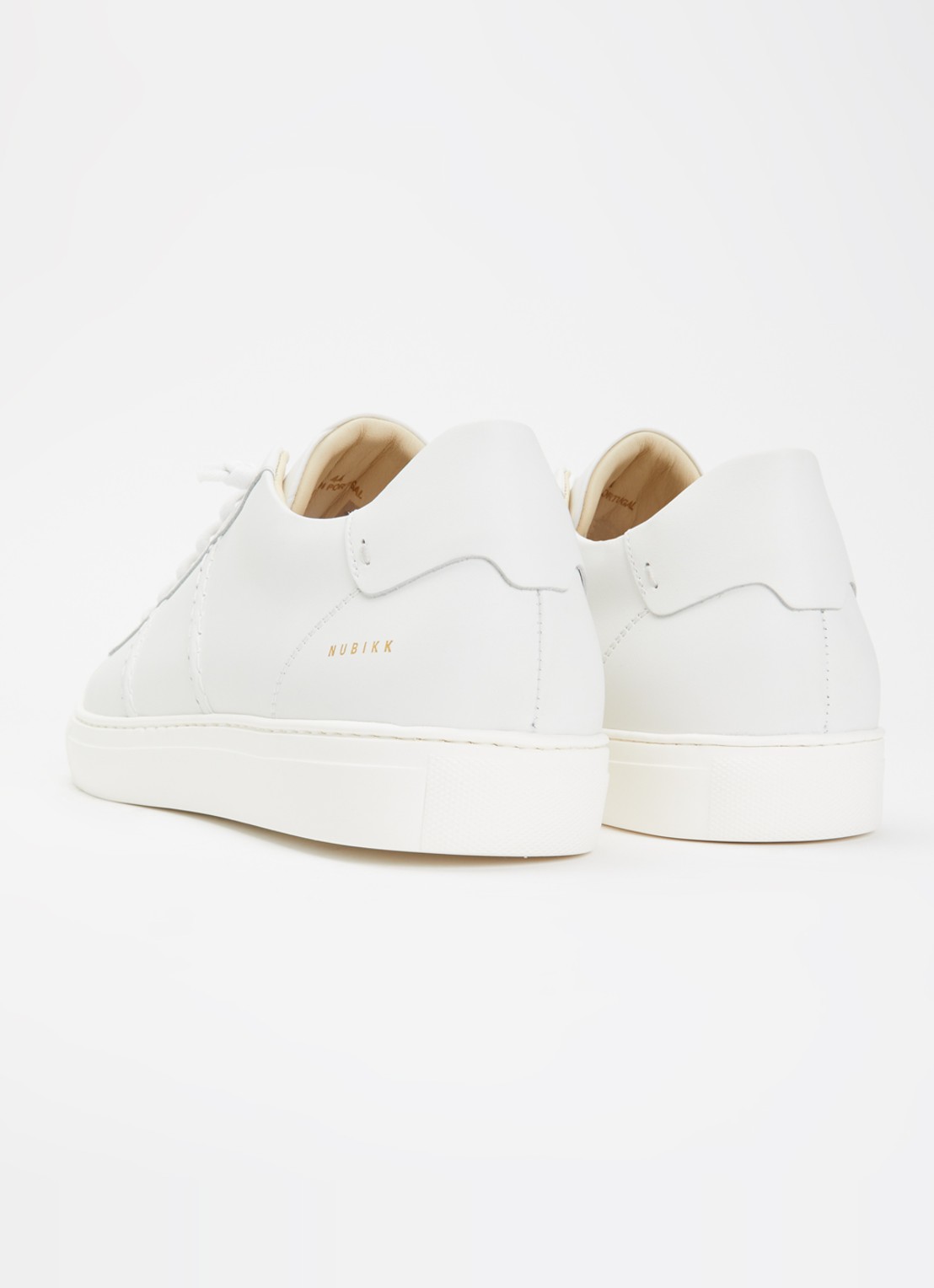 Nubikk Jase Ease sneaker van leer - achterkant gebroken wit