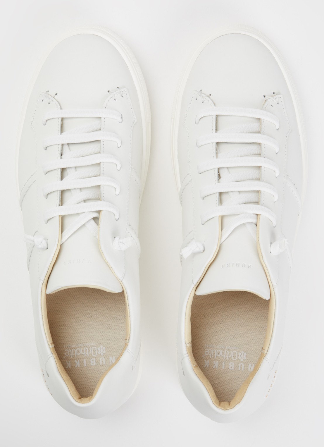 Nubikk Jase Ease sneaker van leer - detail 3 gebroken wit