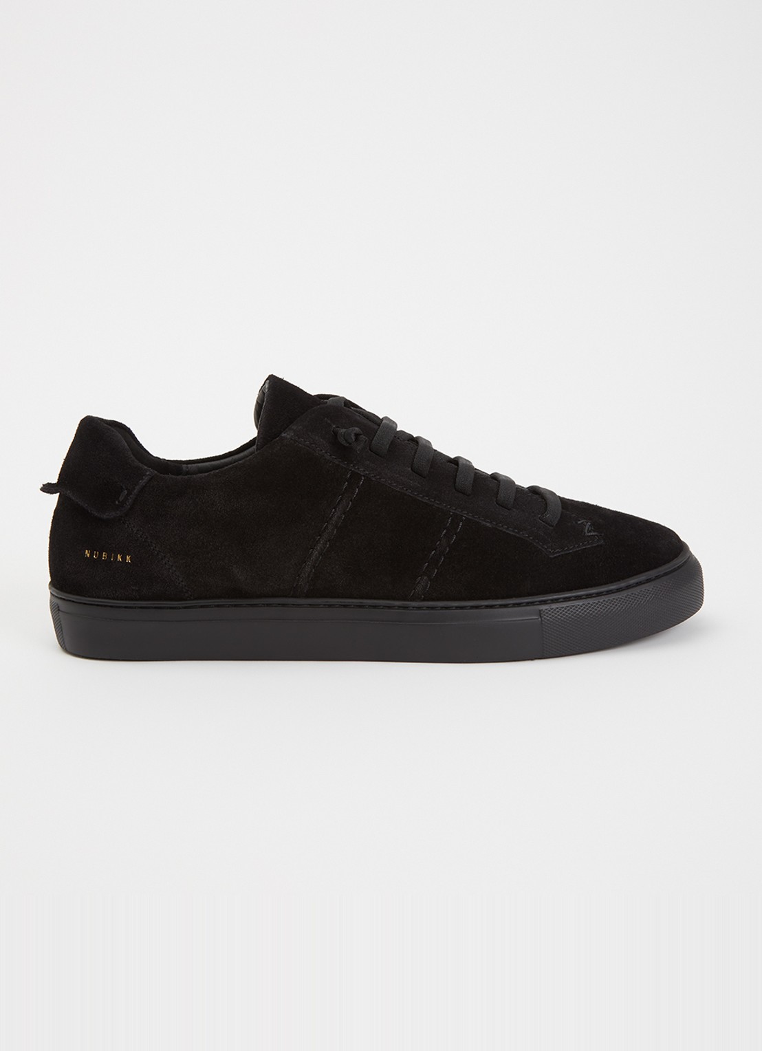 Nubikk Jase Ease sneaker van suède - voorkant zwart