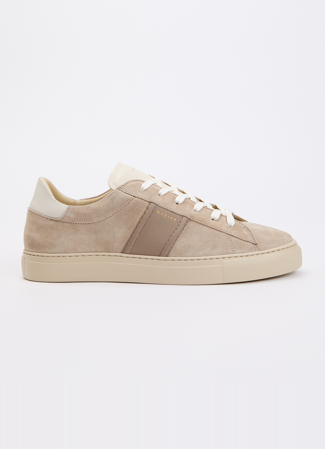 Nubikk Jase Morris sneaker van suède - voorkant 5 beige