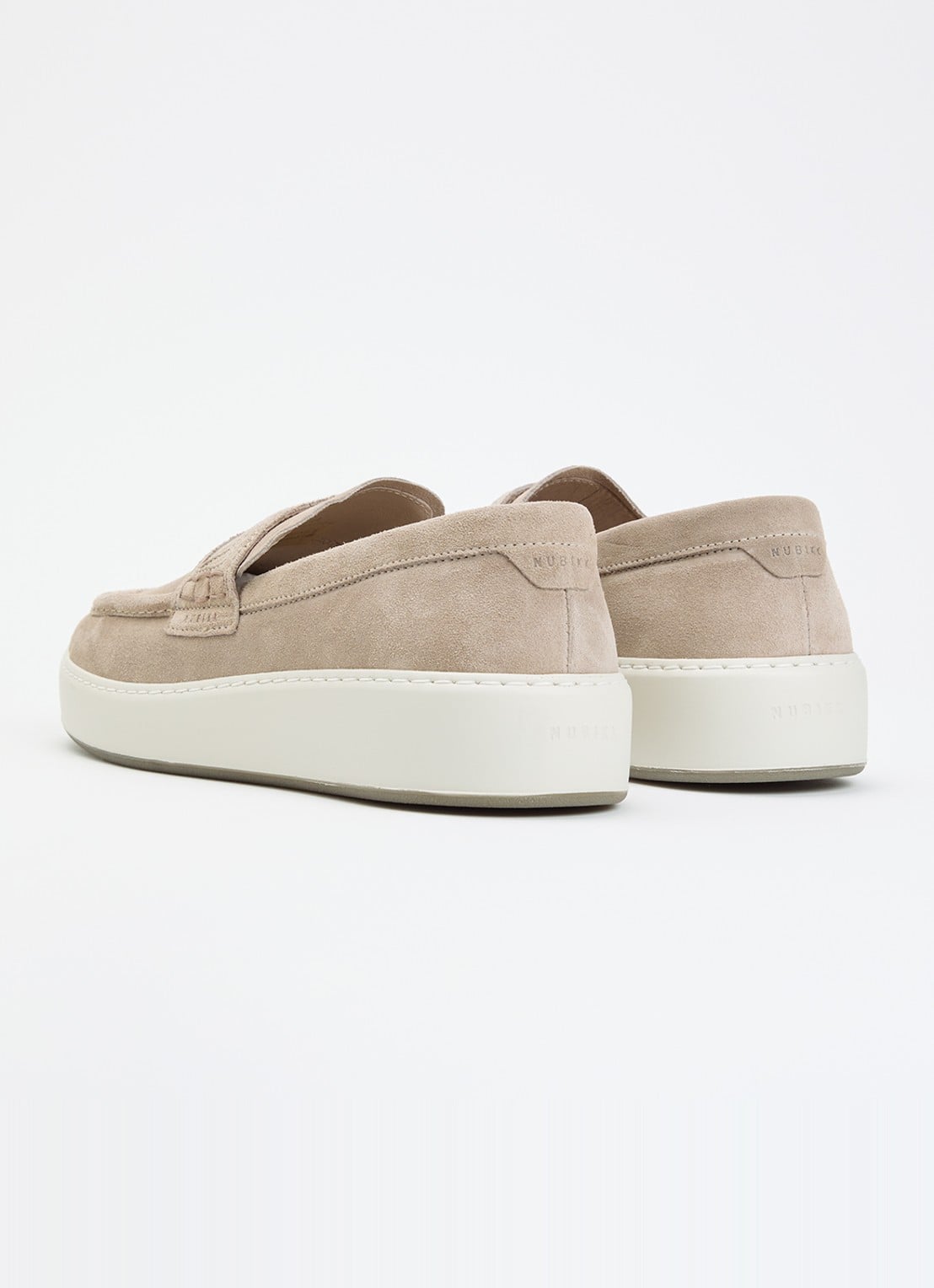 Nubikk Jiro Gatsby loafer van suède - achterkant 5 beige