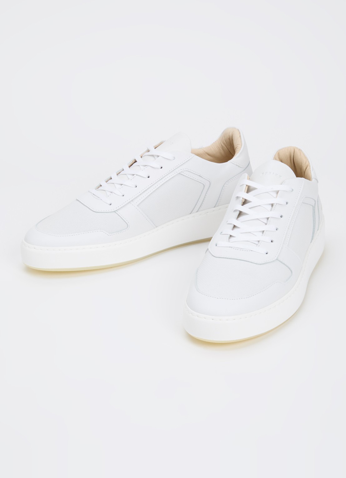 Nubikk Jiro Luca sneaker van leer - detail 9 wit