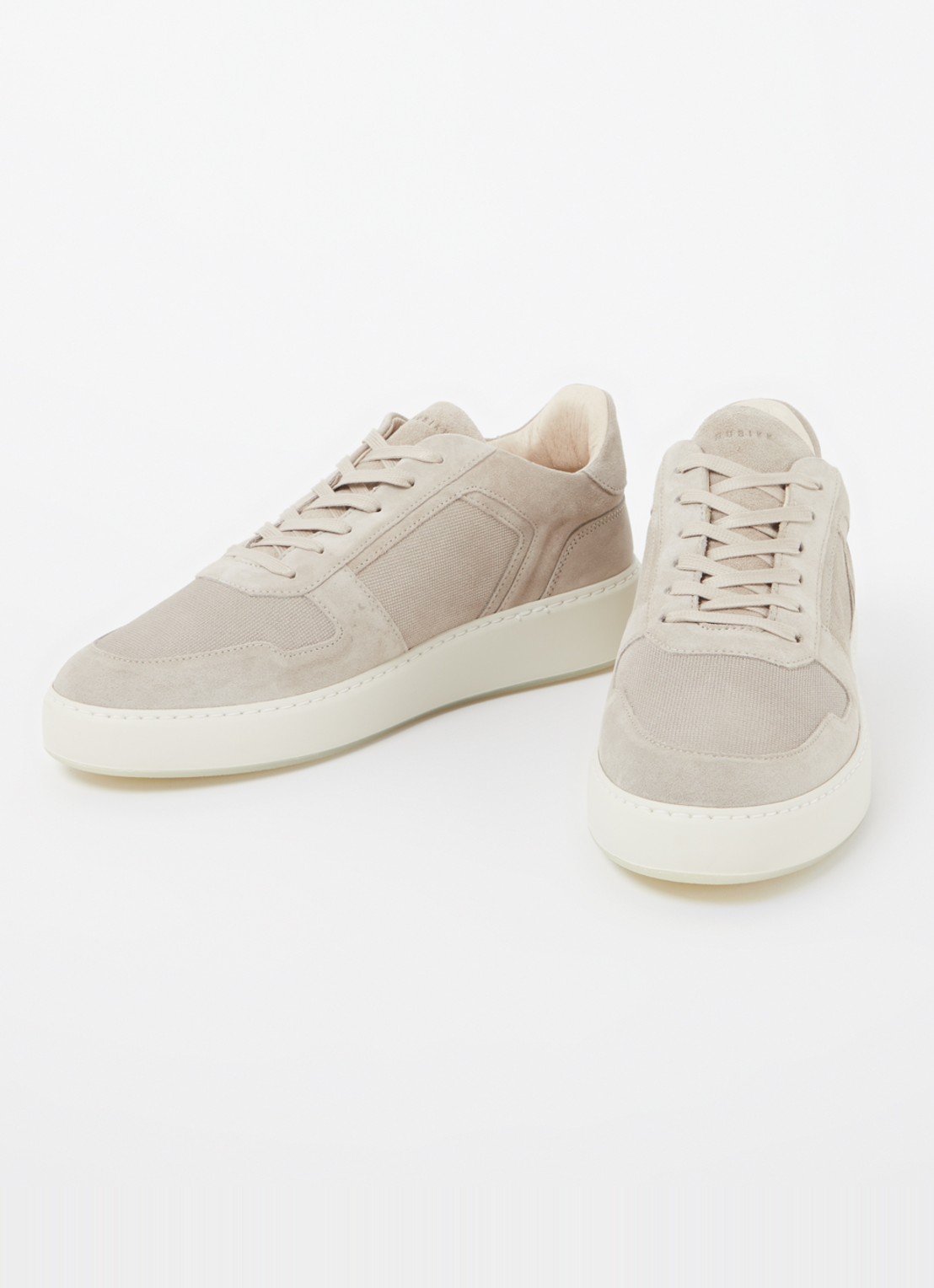 Nubikk Jiro Luca sneaker van suède - detail 3 donkerbeige