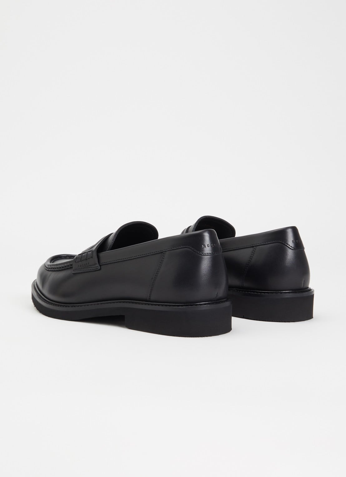 Nubikk Jones Gatsby loafer van leer - achterkant zwart
