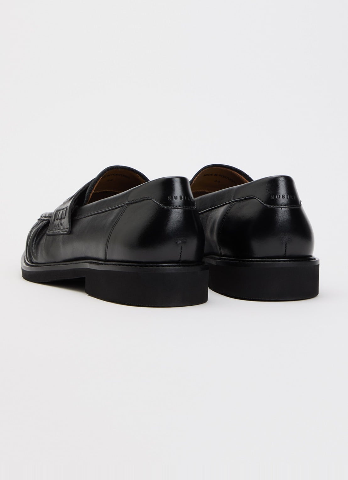 Nubikk Jones Mio loafer van leer  - achterkant 4 zwart