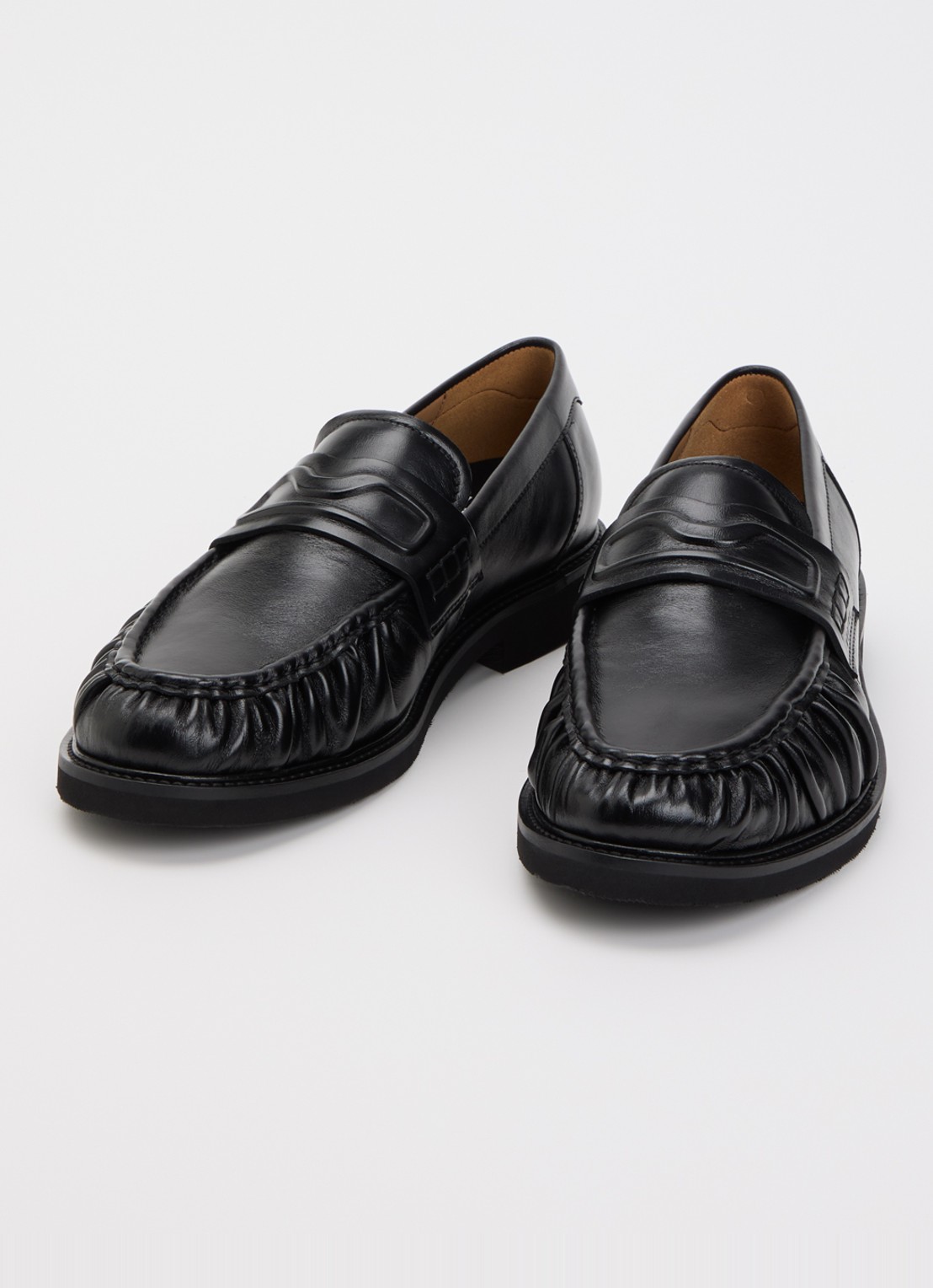 Nubikk Jones Mio loafer van leer  - detail zwart