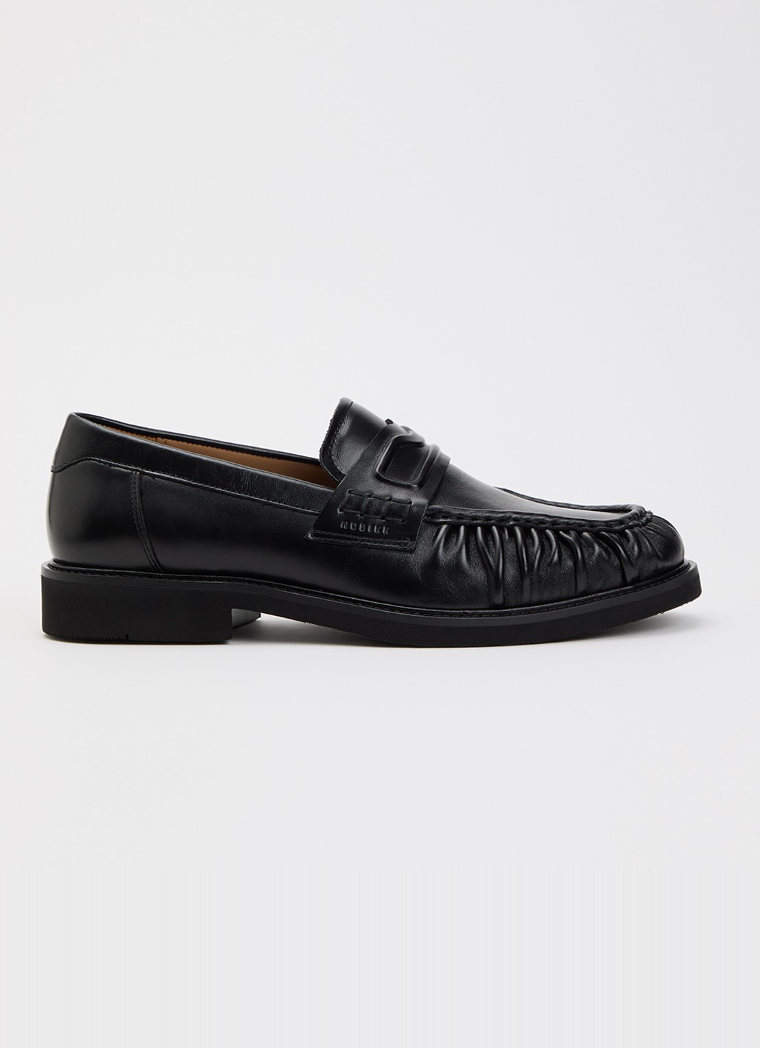 Nubikk Jones Mio loafer van leer  - voorkant 5 zwart