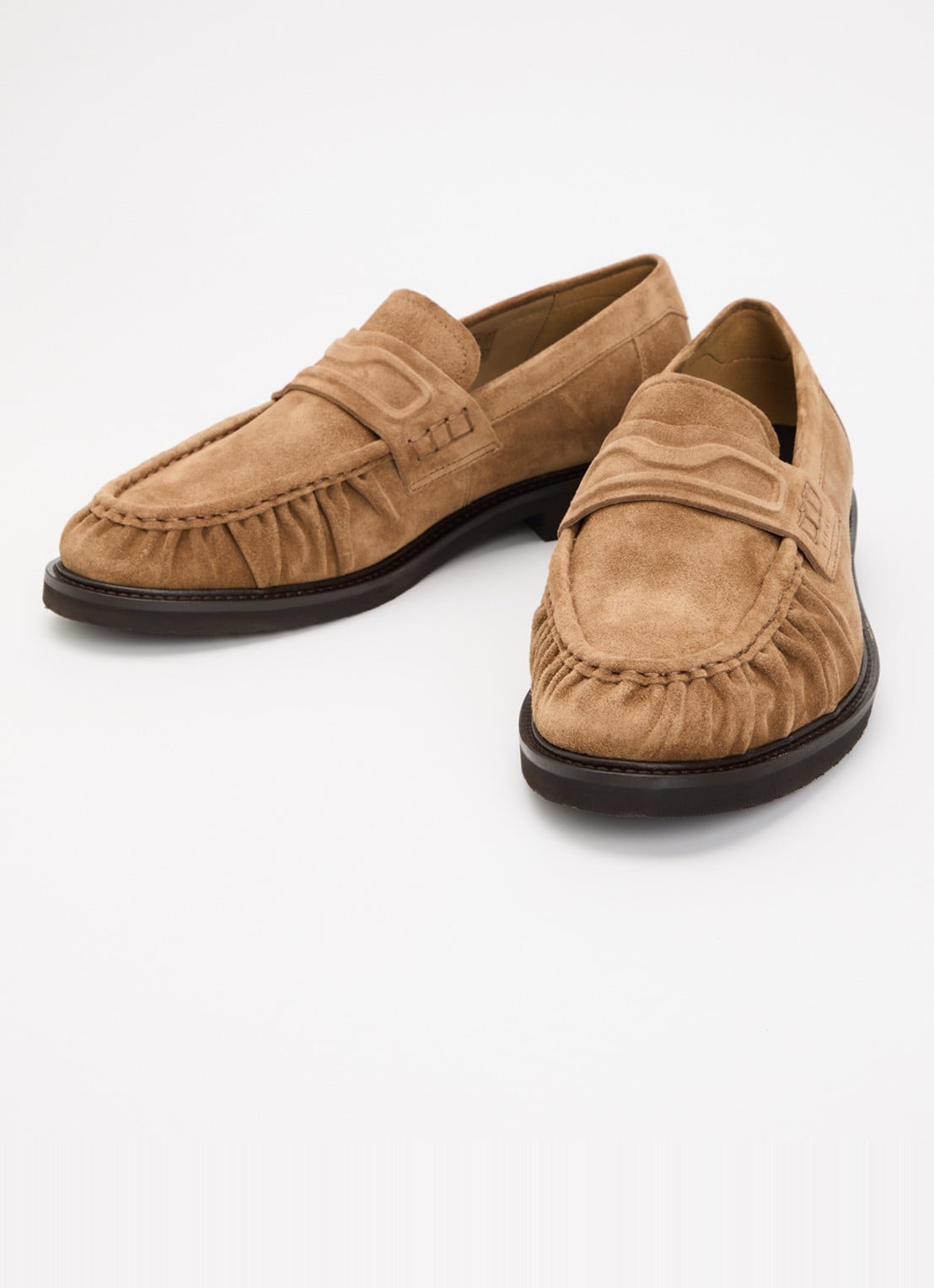 Nubikk Jones Mio loafer van suède - detail 2 lichtbruin