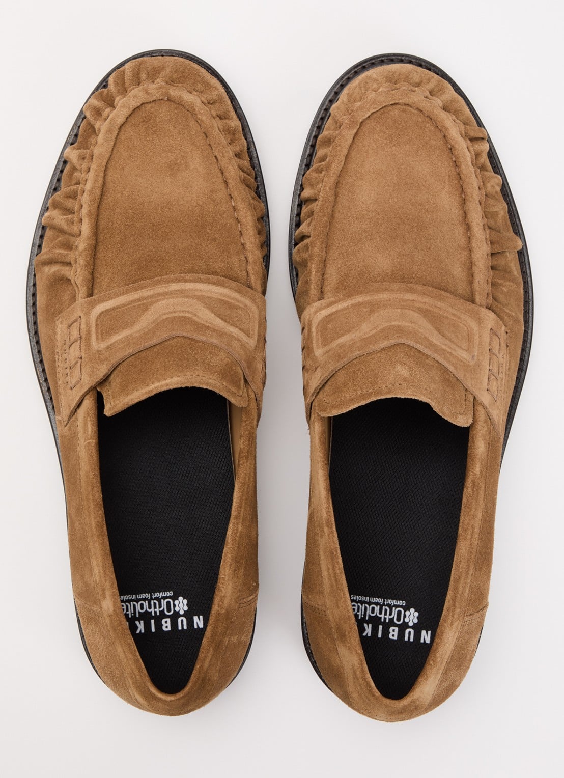 Nubikk Jones Mio loafer van suède - detail 3 lichtbruin