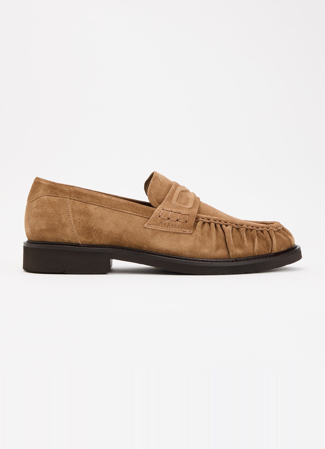 Nubikk Jones Mio loafer van suède - voorkant lichtbruin