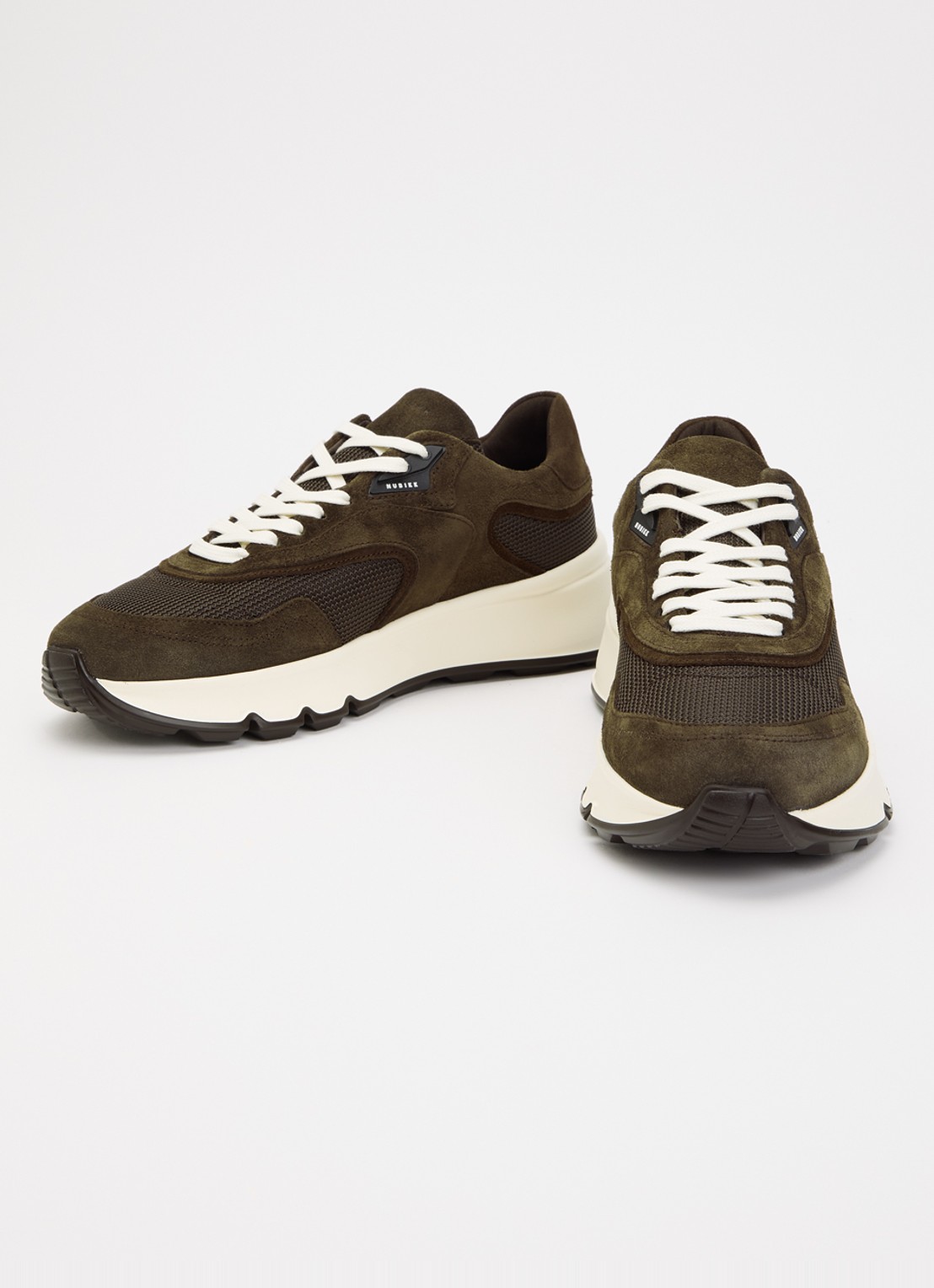 Nubikk Luca Noa sneaker met suède details - detail 2 grijs