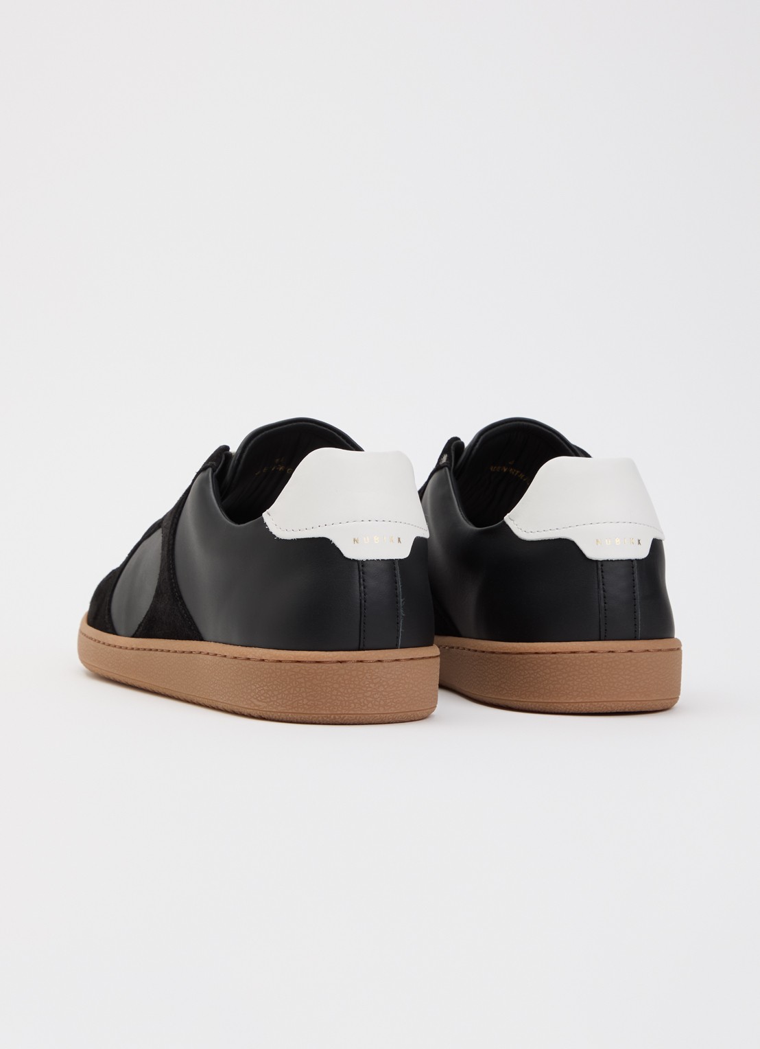 Nubikk Ray Rio sneakers van leer met details van suéde  - achterkant 5 zwart