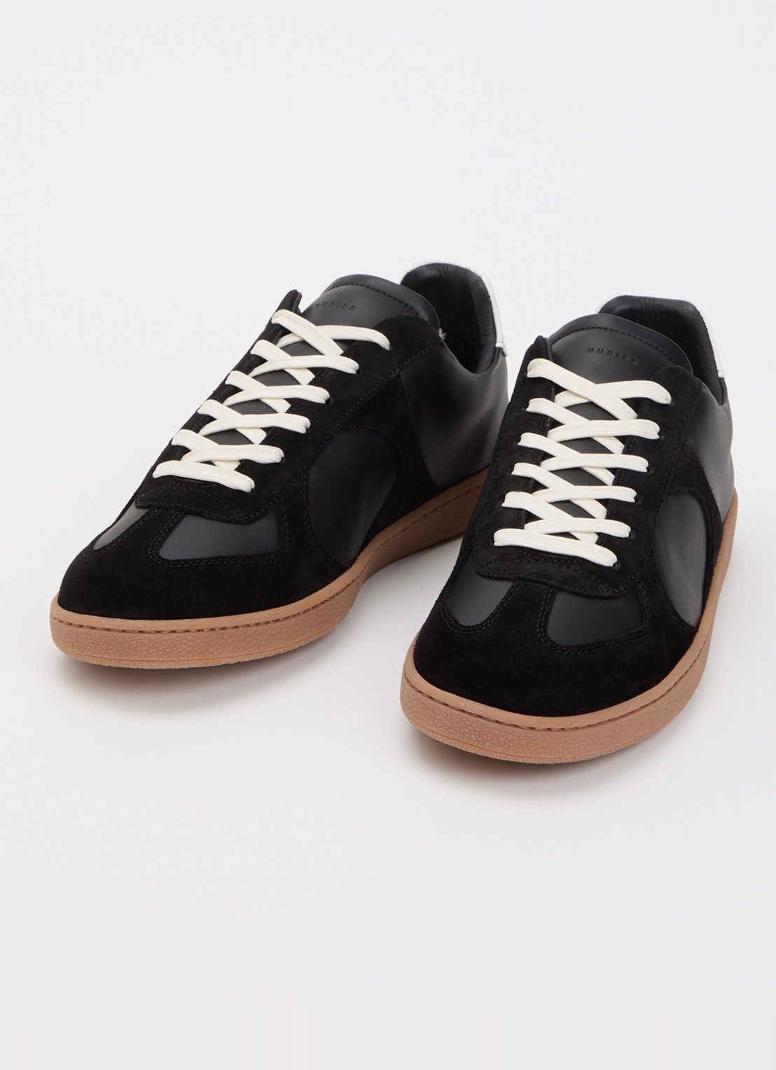 Nubikk Ray Rio sneakers van leer met details van suéde  - detail zwart