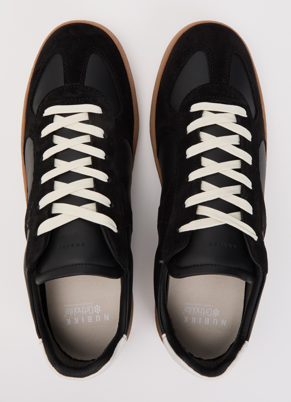 Nubikk Ray Rio sneakers van leer met details van suéde  - detail 2 zwart