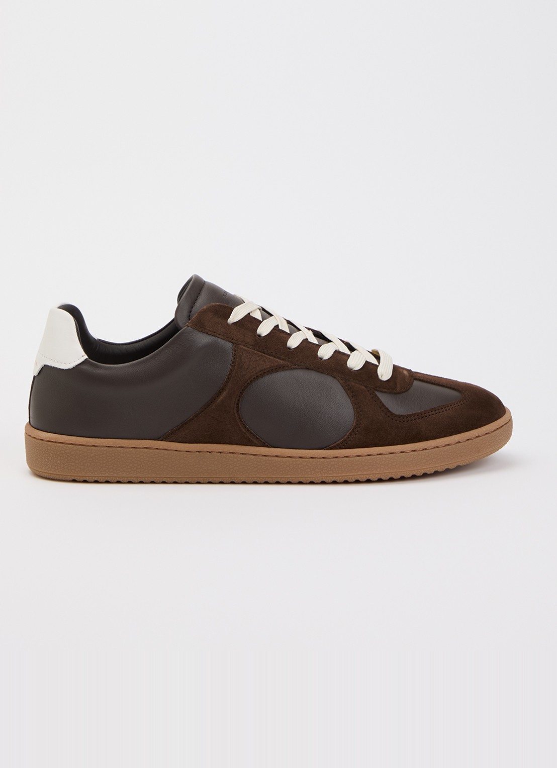 Nubikk Ray Rio sneakers van leer met details van suéde  - voorkant 5 bruin