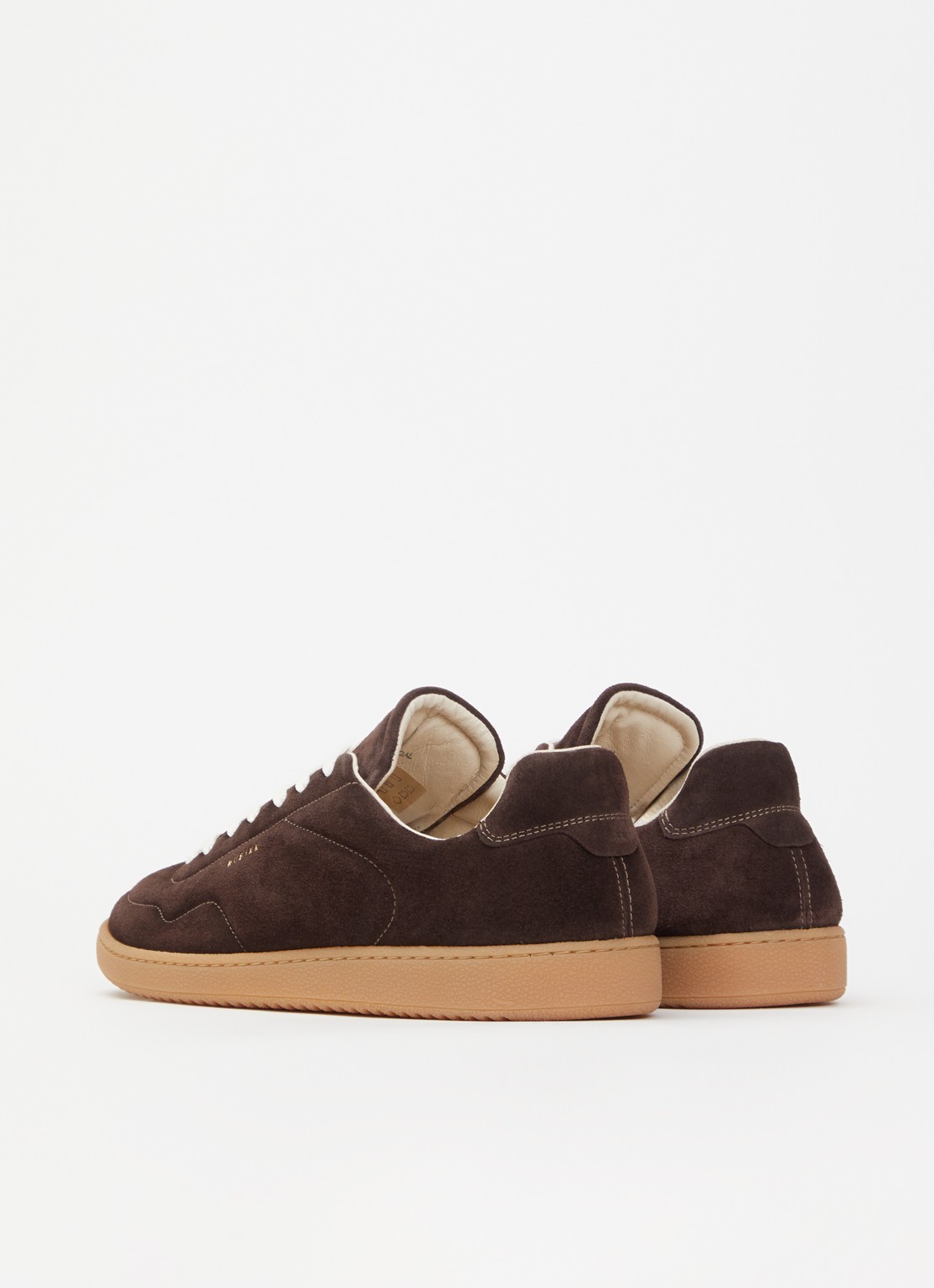 Nubikk Ray Rush sneaker van suède - achterkant 4 donkerbruin