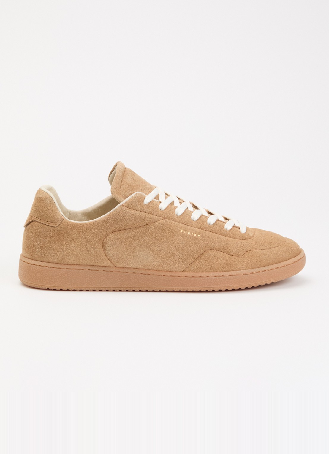 Nubikk Ray Rush sneaker van suède - voorkant 5 camel