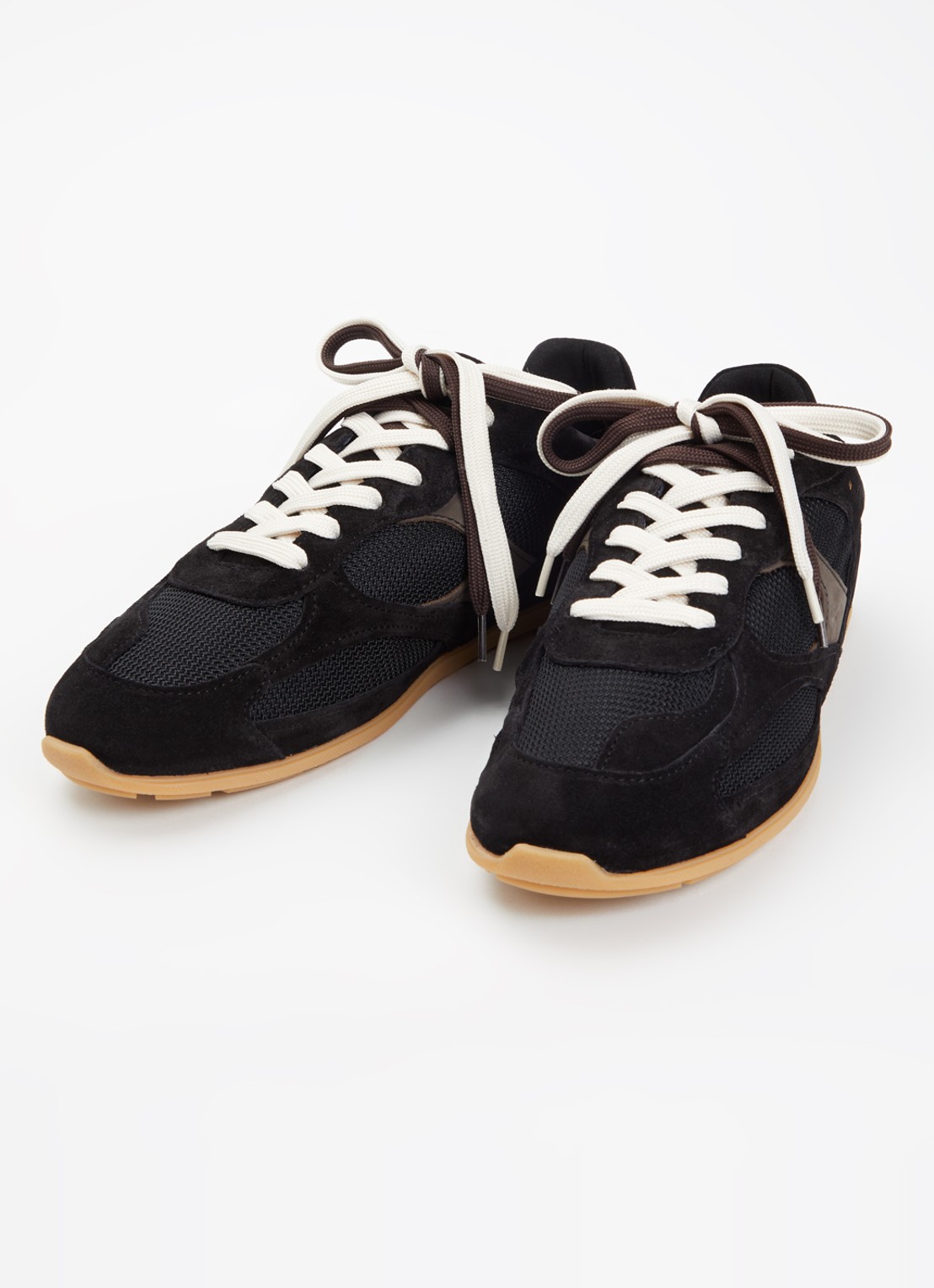 Nubikk Riley Morgan sneaker van suède met mesh details - detail 2 zwart