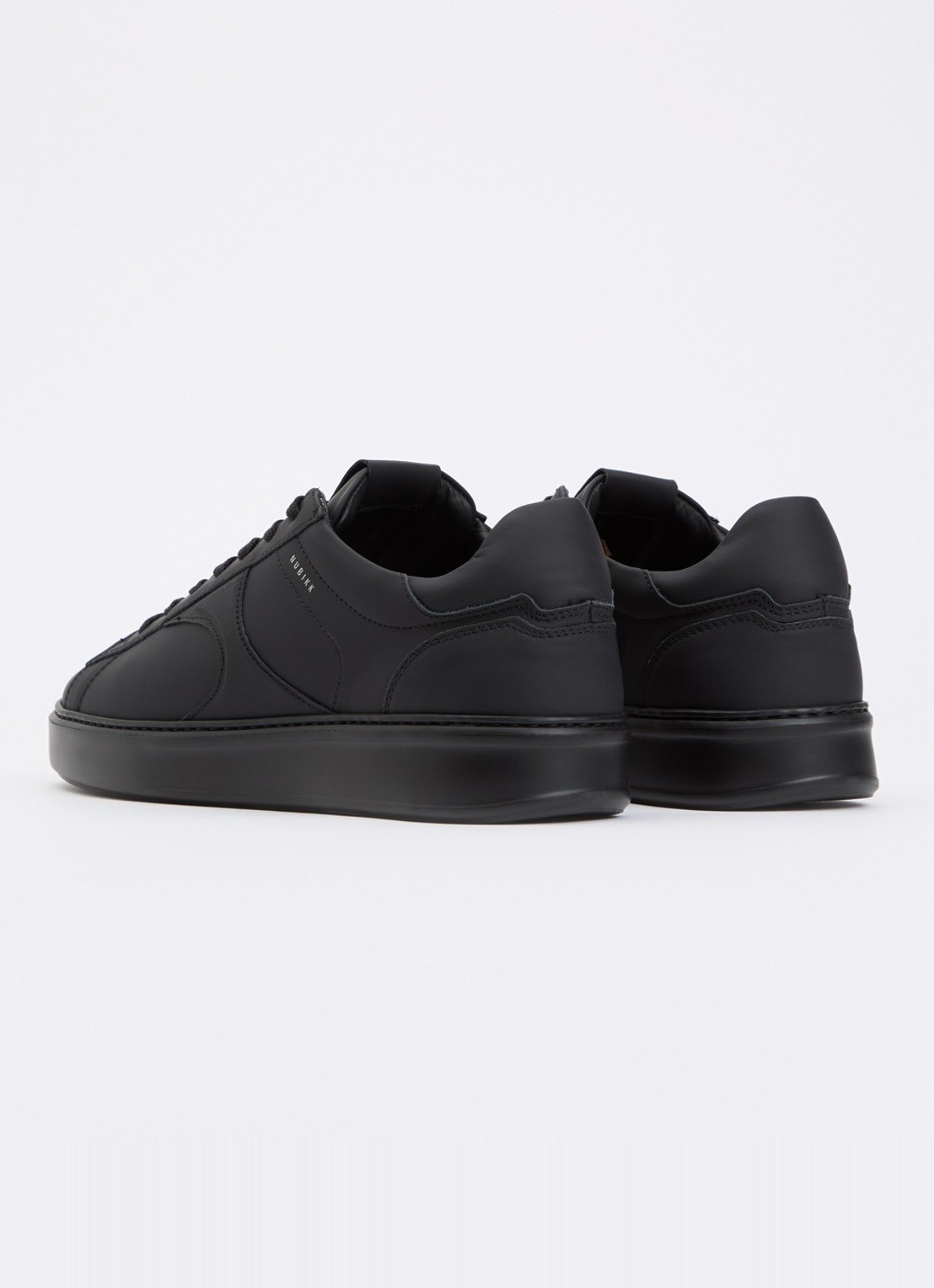 Nubikk Vick Cosmo sneaker van leer - achterkant zwart