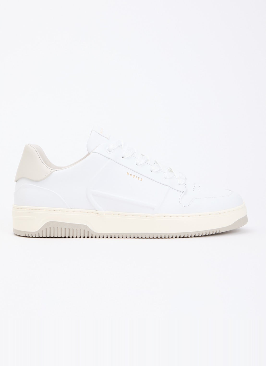 Nubikk Vick Cosmo sneaker van leer - voorkant 2 wit