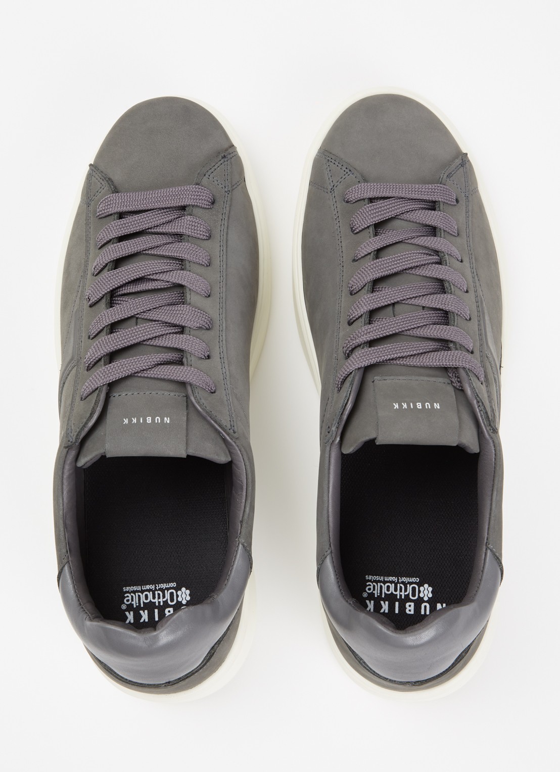 Nubikk Vick Cosmo sneaker van nubuck - detail 4 grijs