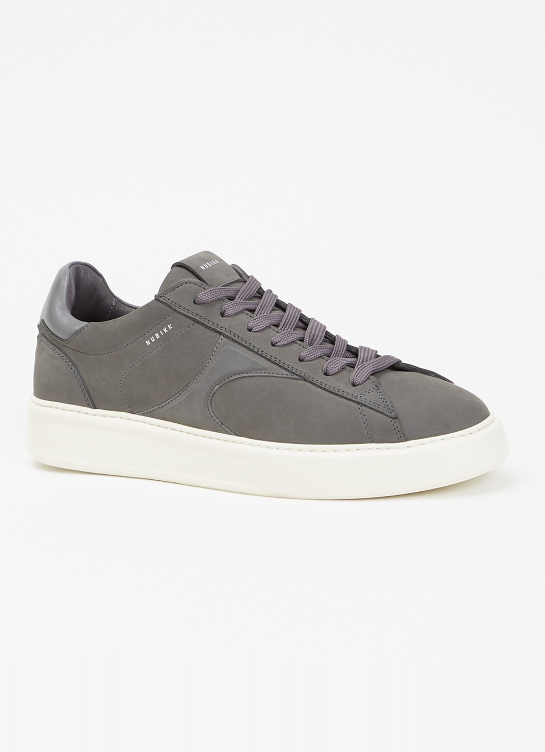 Nubikk Vick Cosmo sneaker van nubuck - voorkant 2 grijs
