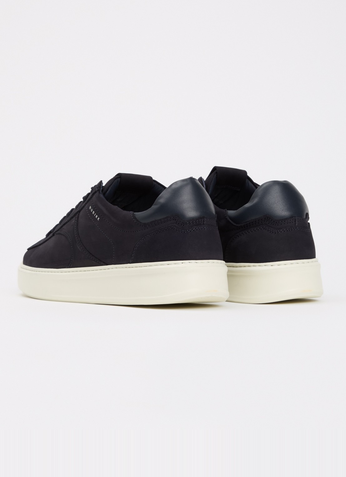 Nubikk Vick Cosmo sneaker van nubuck - achterkant 4 donkerblauw