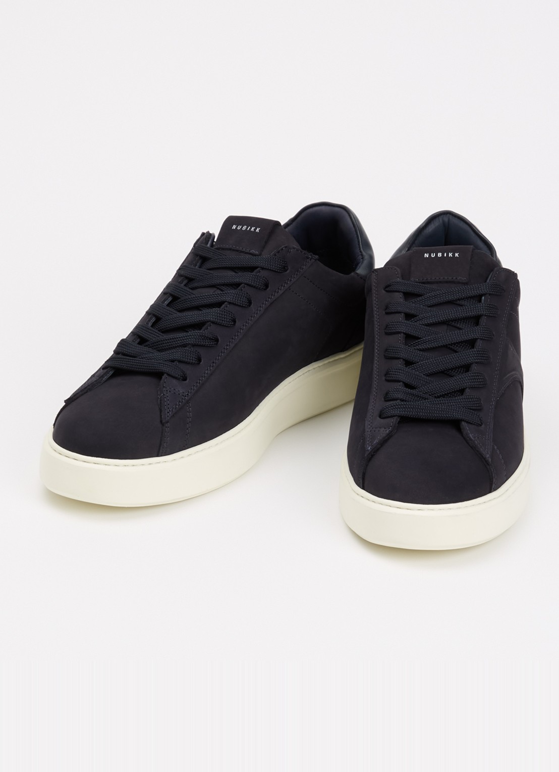 Nubikk Vick Cosmo sneaker van nubuck - detail donkerblauw
