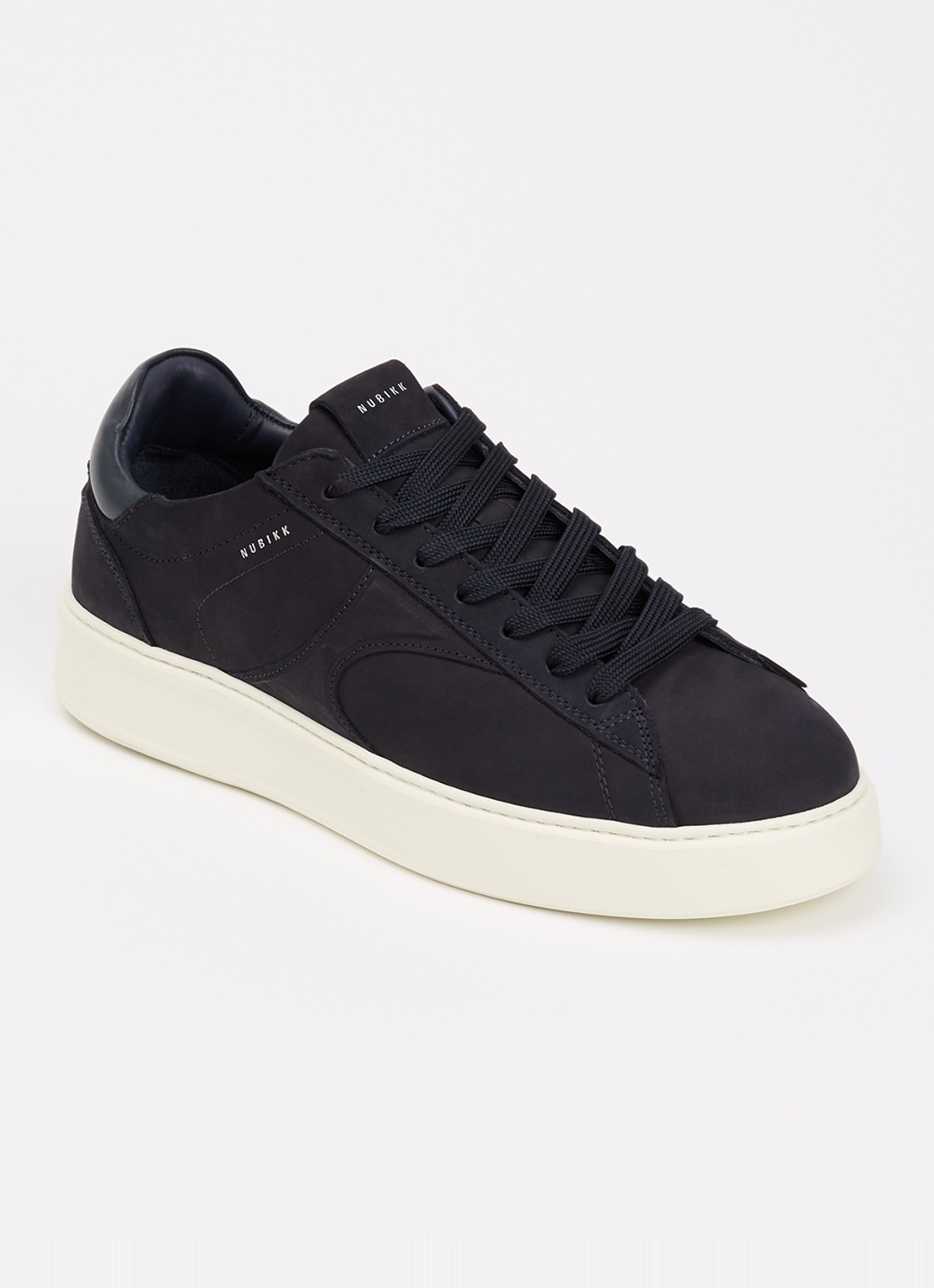 Nubikk Vick Cosmo sneaker van nubuck - voorkant 5 donkerblauw