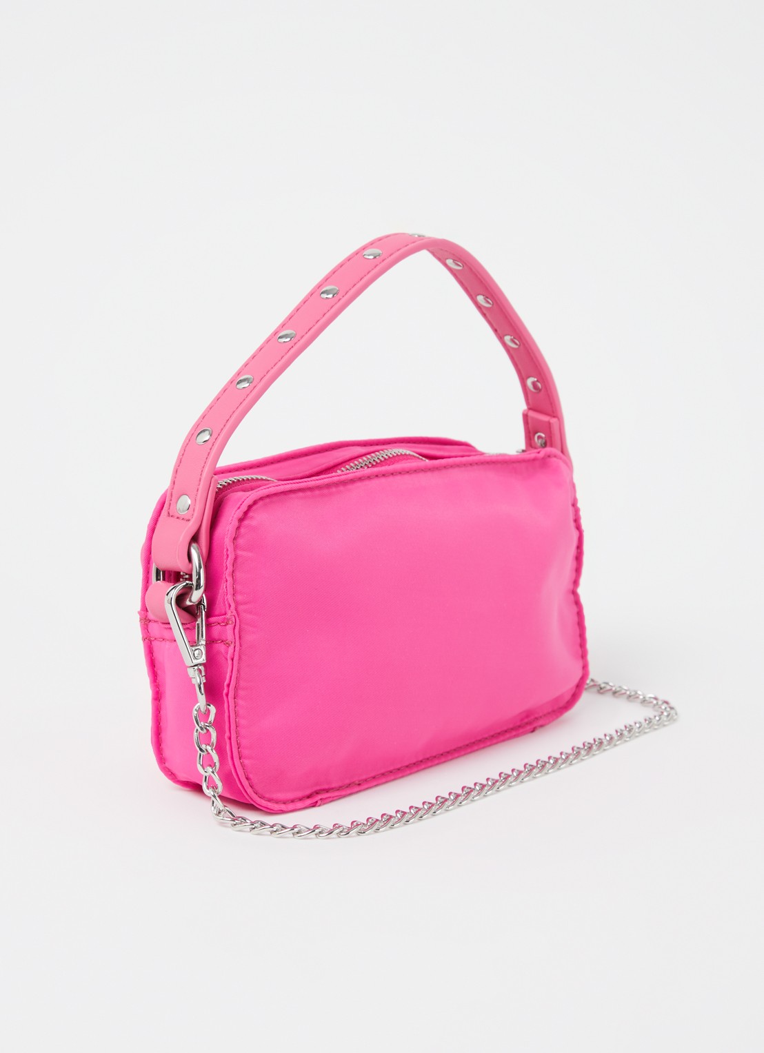 Núnoo Helena handtas met afneembare schouderriem - achterkant 4 fuchsia