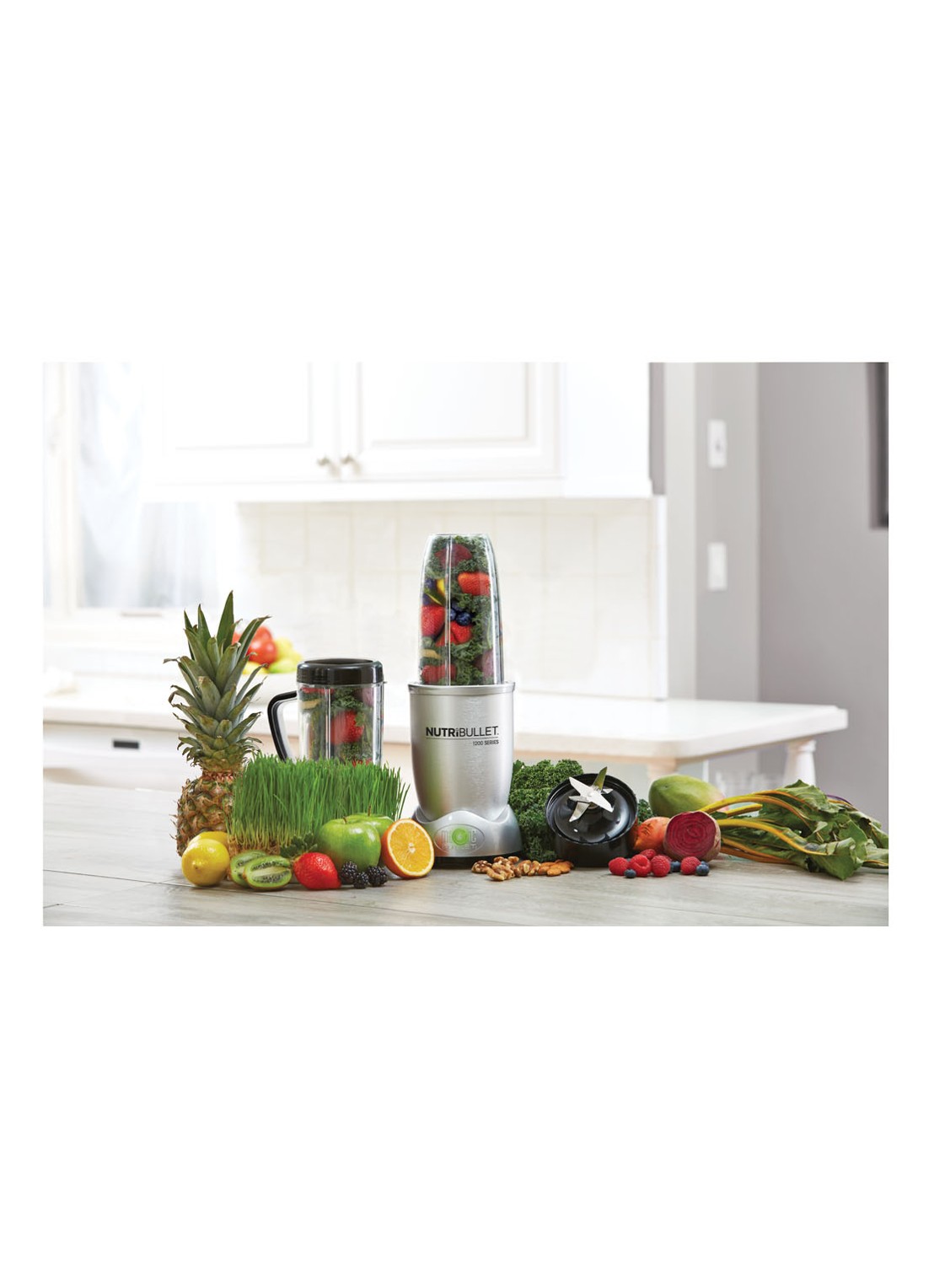 Nutribullet 1200 Series Pro blender V05185 - voorkant 3 zilver