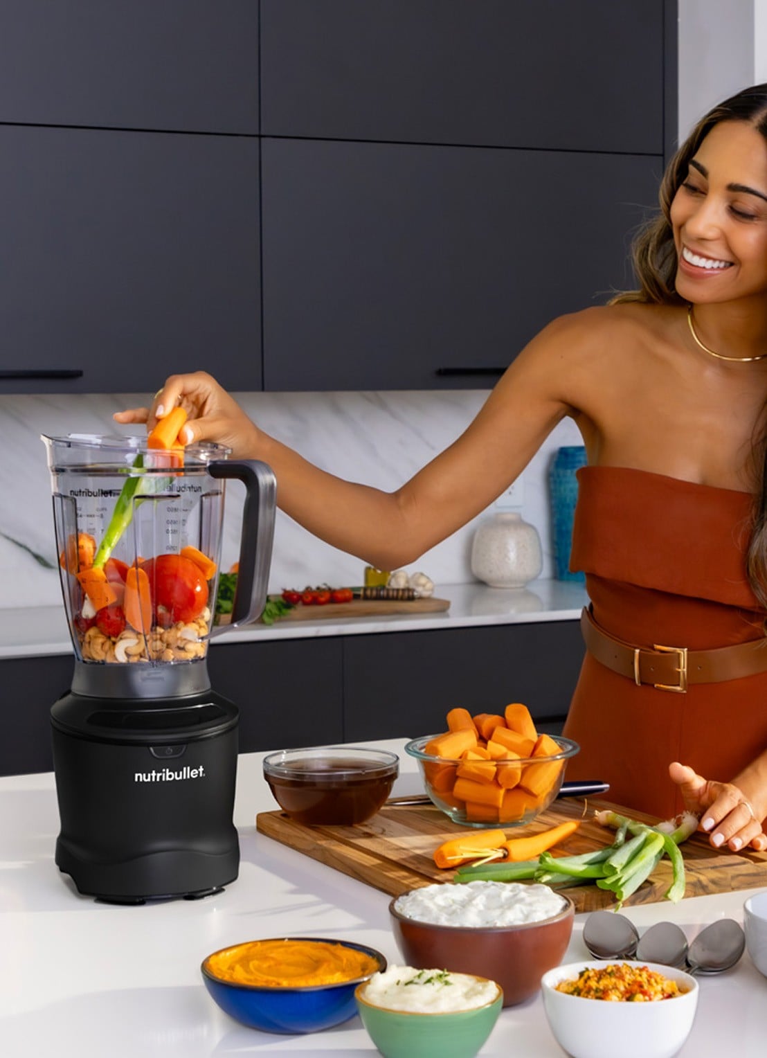 Nutribullet 1500 Smart Sense Combo blender 1,8 liter V09706 - achterkant zwart