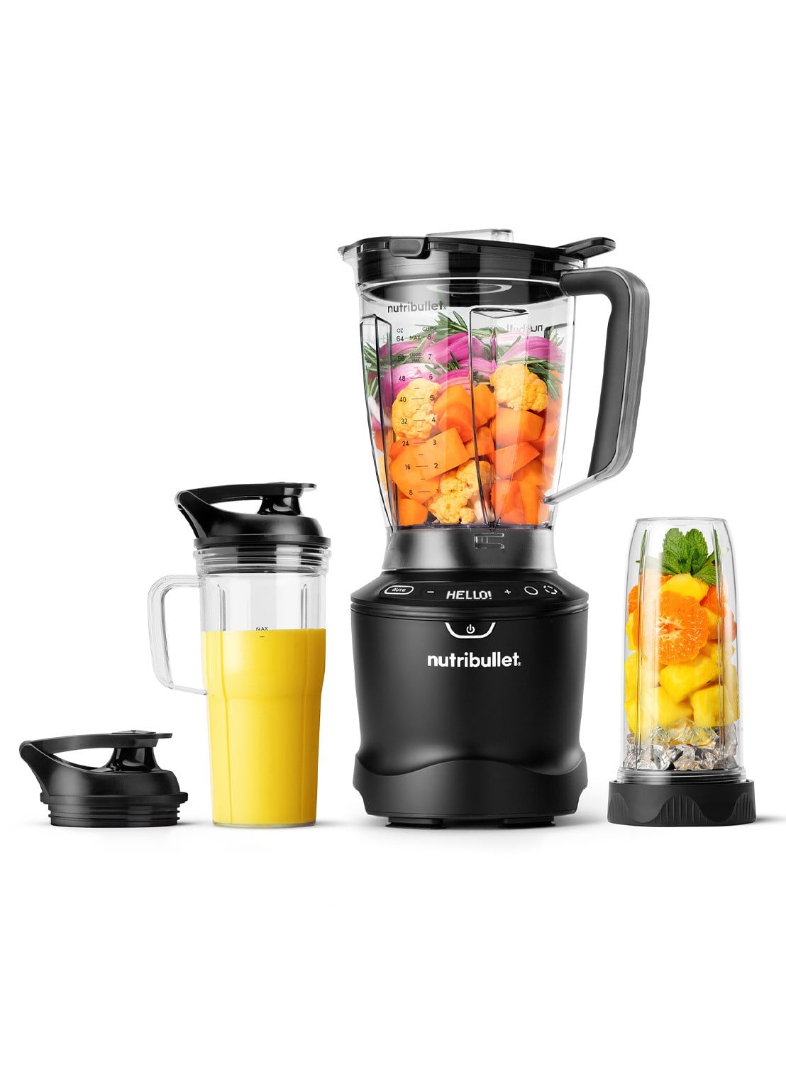 Nutribullet 1500 Smart Sense Combo blender 1,8 liter V09706 - voorkant 4 zwart