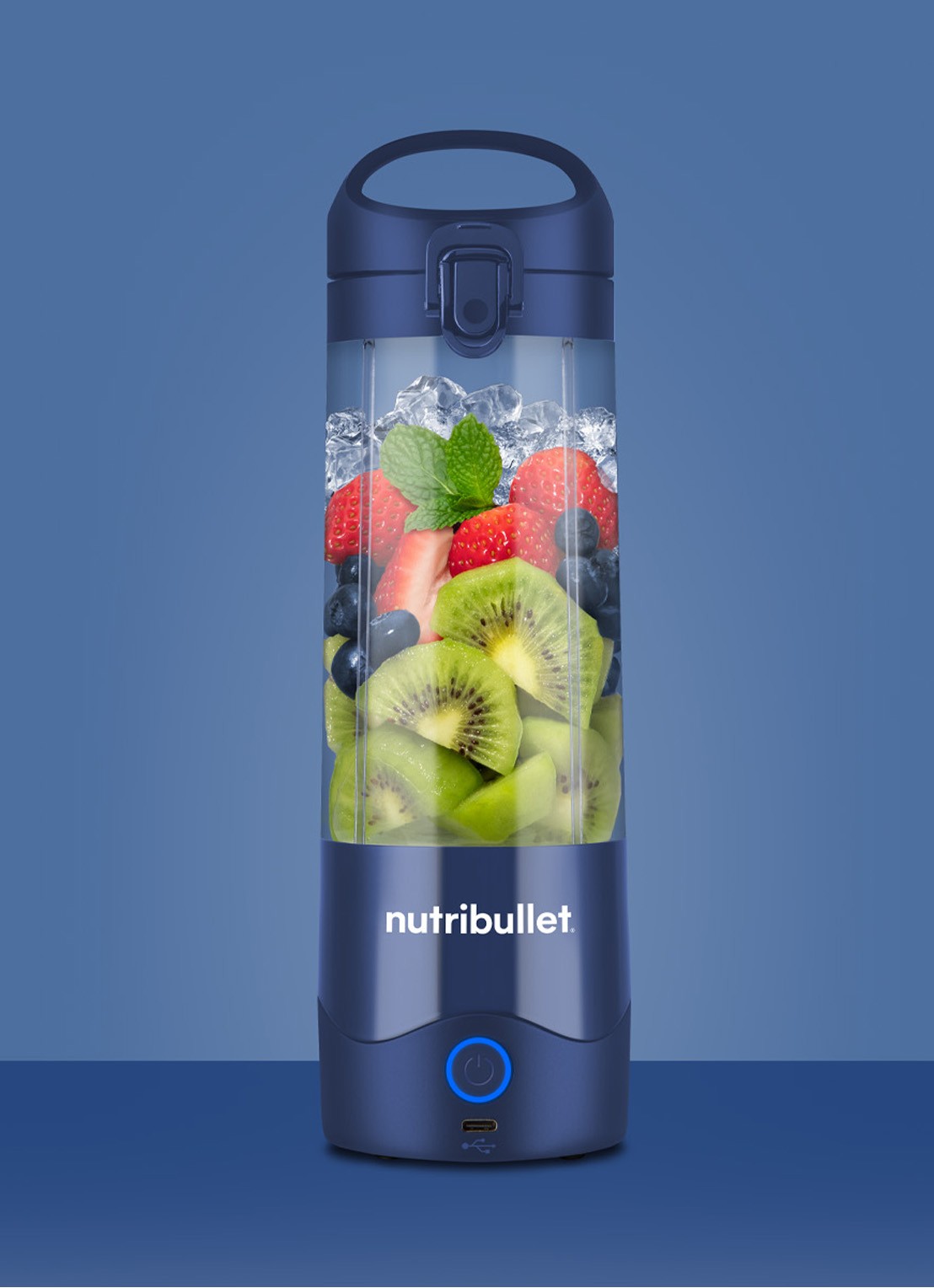 Nutribullet Portable blender 0,47 liter V09710 - voorkant 4 donkerblauw