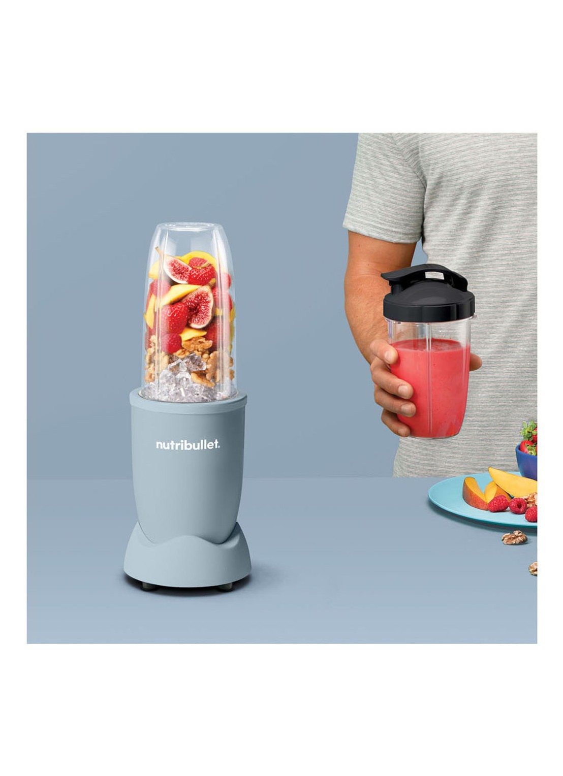 Nutribullet Pro 900 Exclusive blender 0,7 liter V09088 - detail 6 staalblauw