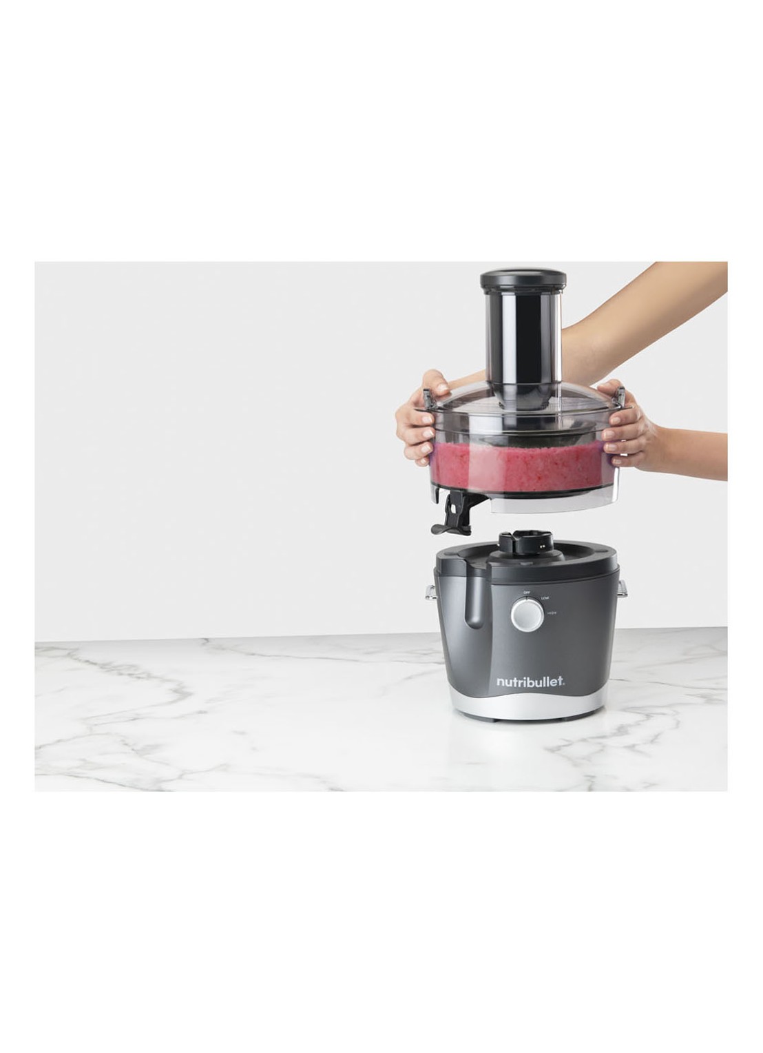 Nutribullet Sapcentrifuge 0,8 liter V07146 - voorkant 2 donkergrijs