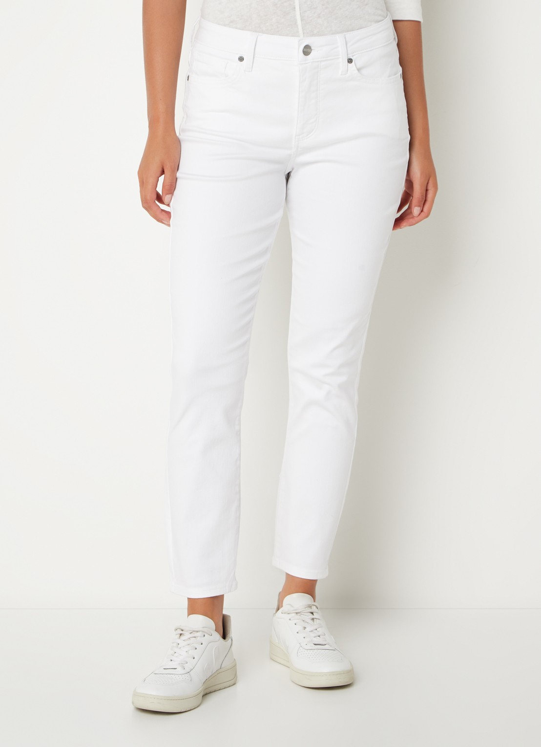 NYDJ Alina high waist cropped skinny jeans  - detail 3 wit