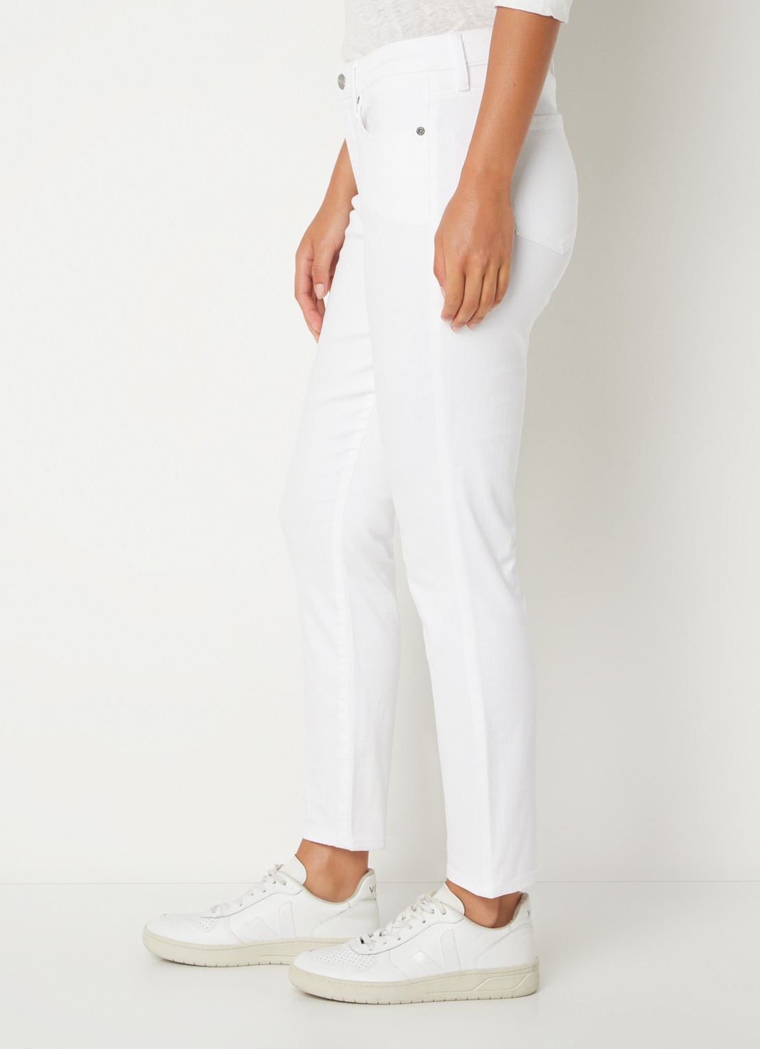 NYDJ Alina high waist cropped skinny jeans  - detail 4 wit