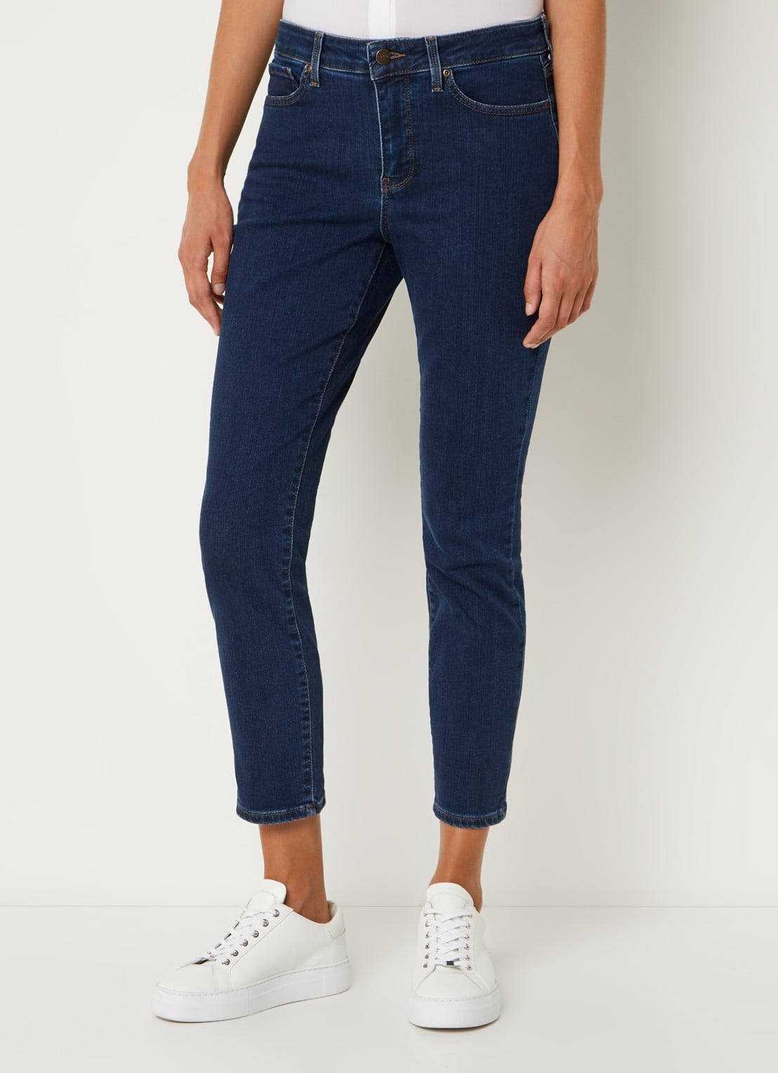 NYDJ Alina high waist cropped skinny jeans  - detail 7 indigo
